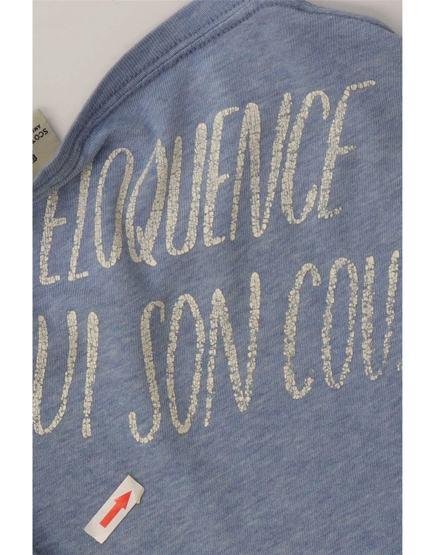 Scotch & Soda Mens Graphic T-Shirt Top XL Blue - Image 3