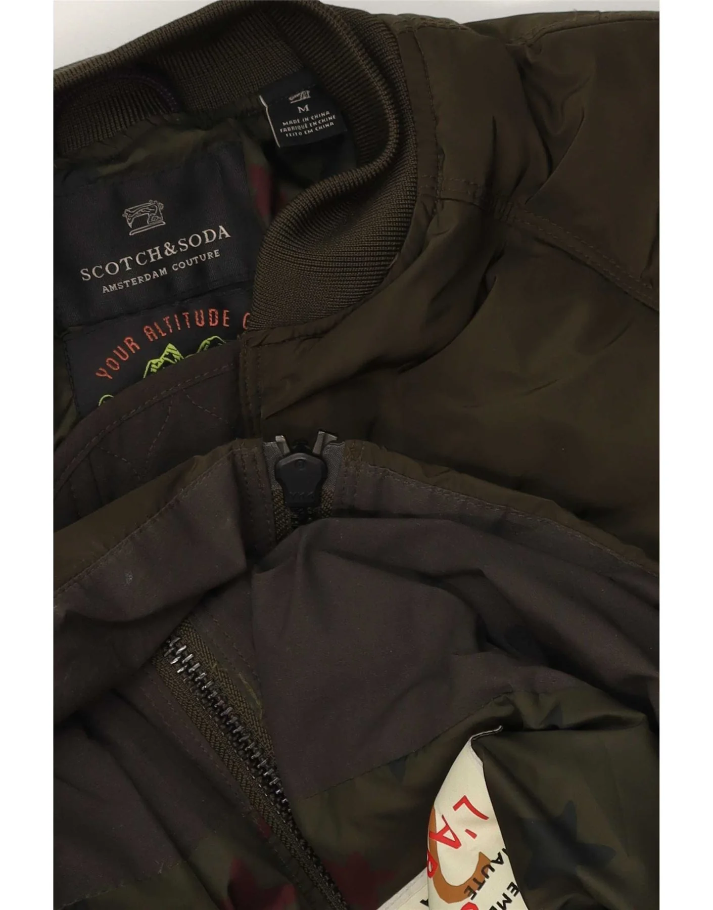 Scotch & Soda Womens Padded Coat UK 38 Medium Green - Image 3