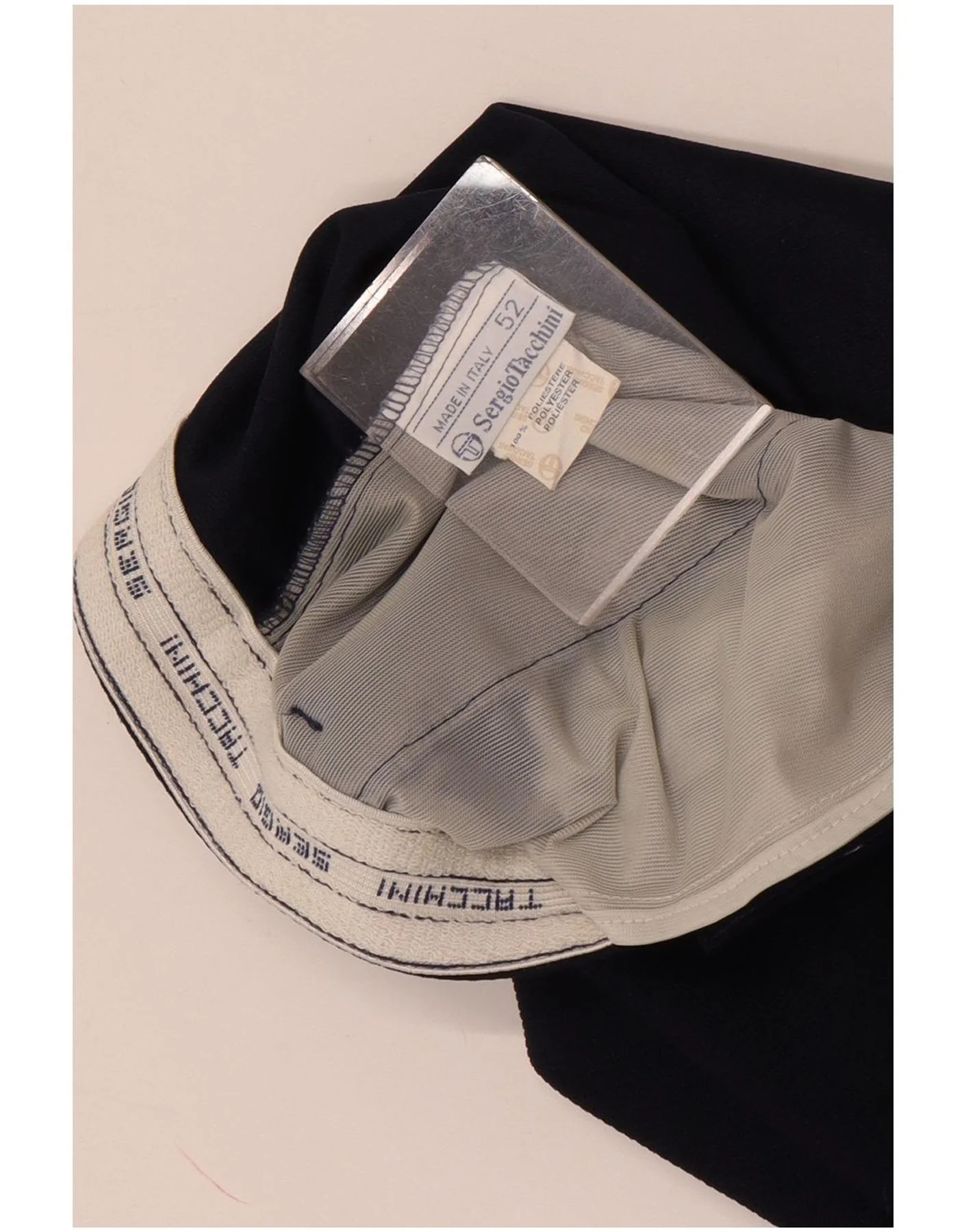 Sergio Tacchini Mens Chino Shorts IT 52 XL W32 Navy Blue Polyester - Image 3