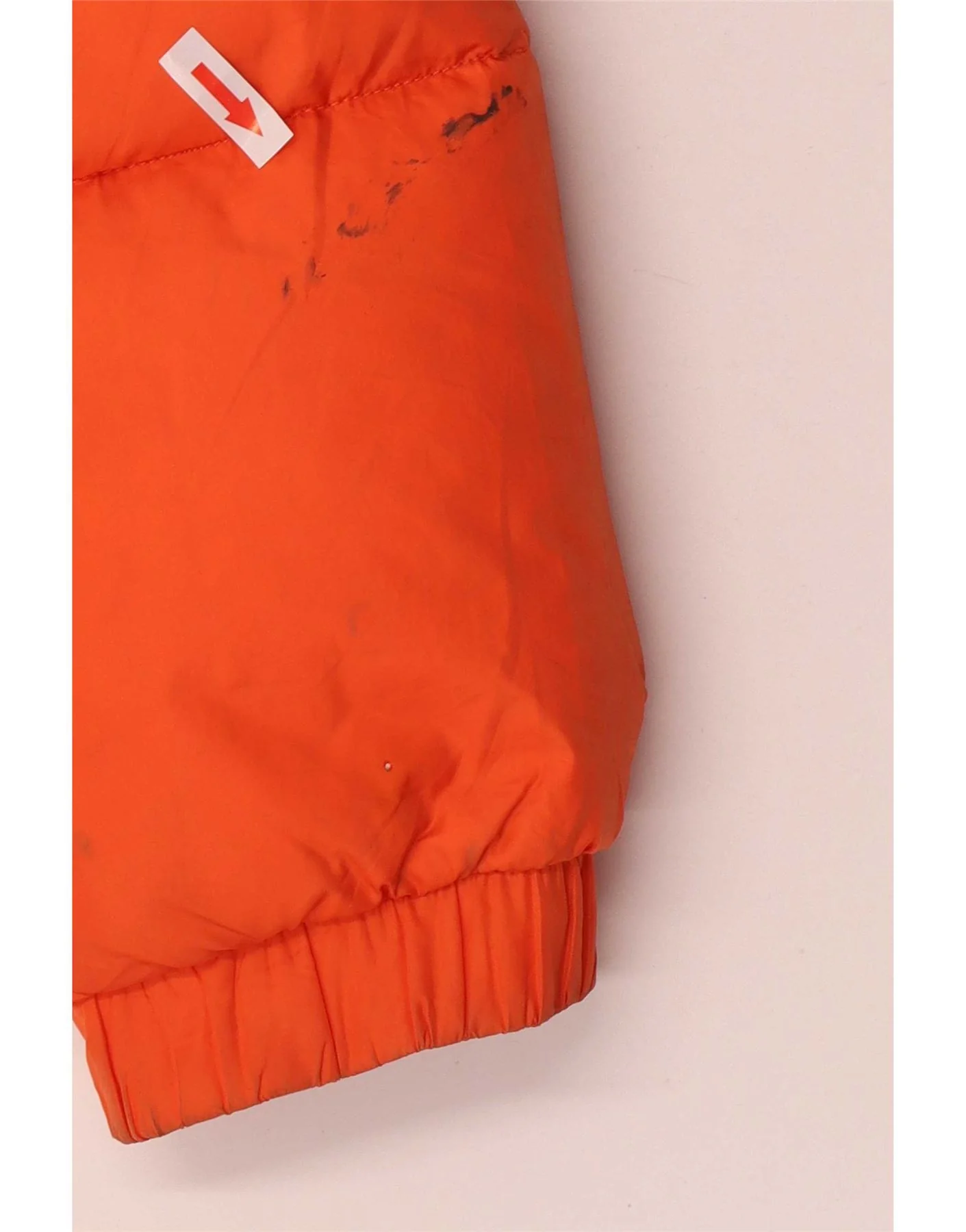Sergio Tacchini Mens Hooded Padded Jacket UK 36 Small Orange Polyamide - Image 3