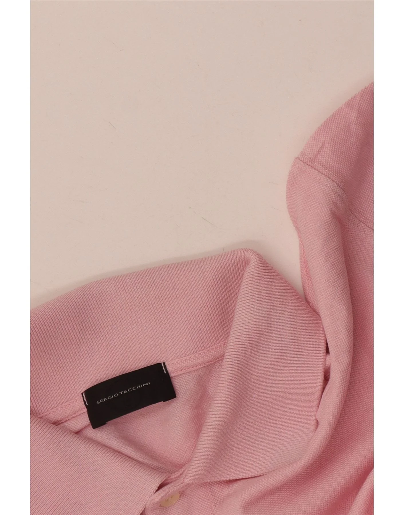 Sergio Tacchini Mens Polo Shirt Medium Pink - Image 3