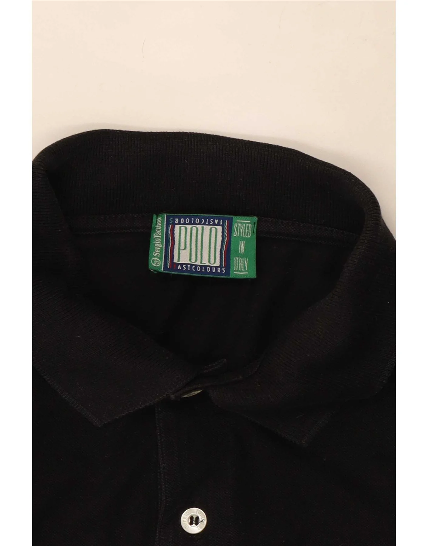 Sergio Tacchini Mens Polo Shirt XL Black - Image 3