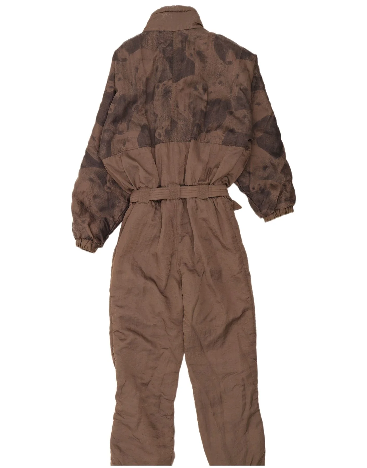 Sergio Tacchini Mens Ski Jumpsuit IT 50 Medium Brown Animal Print - Image 2