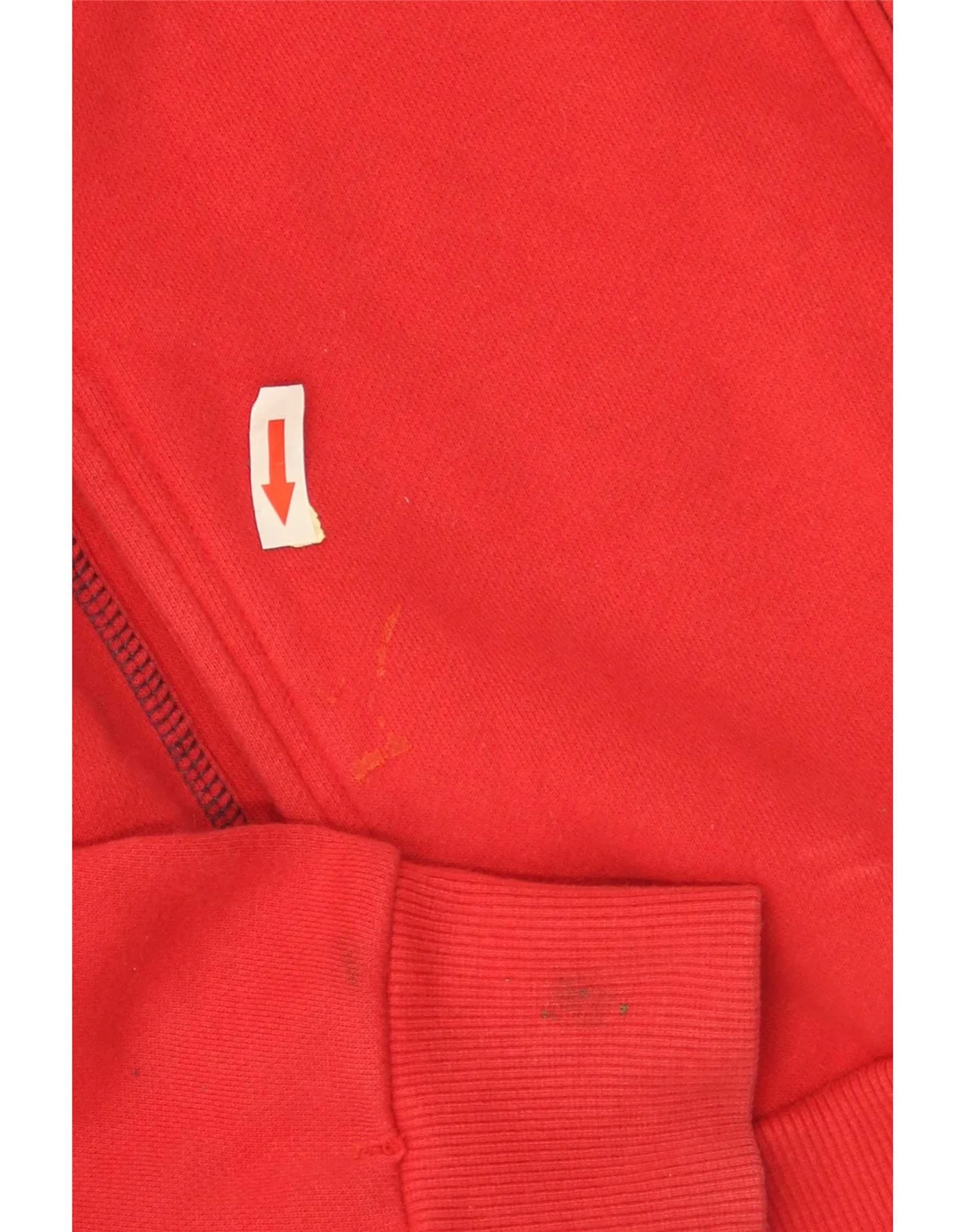 Sergio Tacchini Womens Tracksuit Top Jacket UK 14 Medium Red Cotton - Image 3