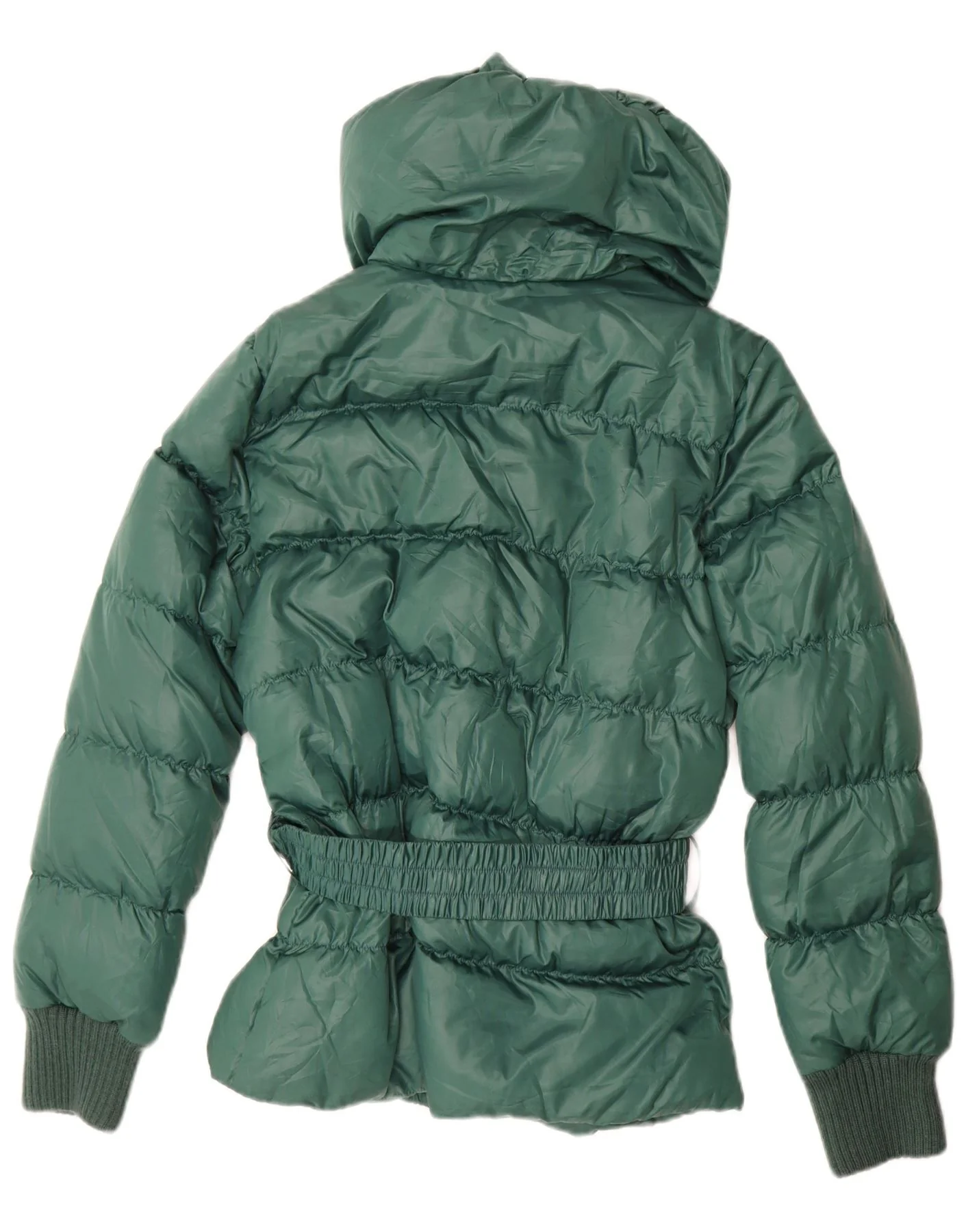 Sisley Womens Padded Jacket UK 16 Large Green - Image 2