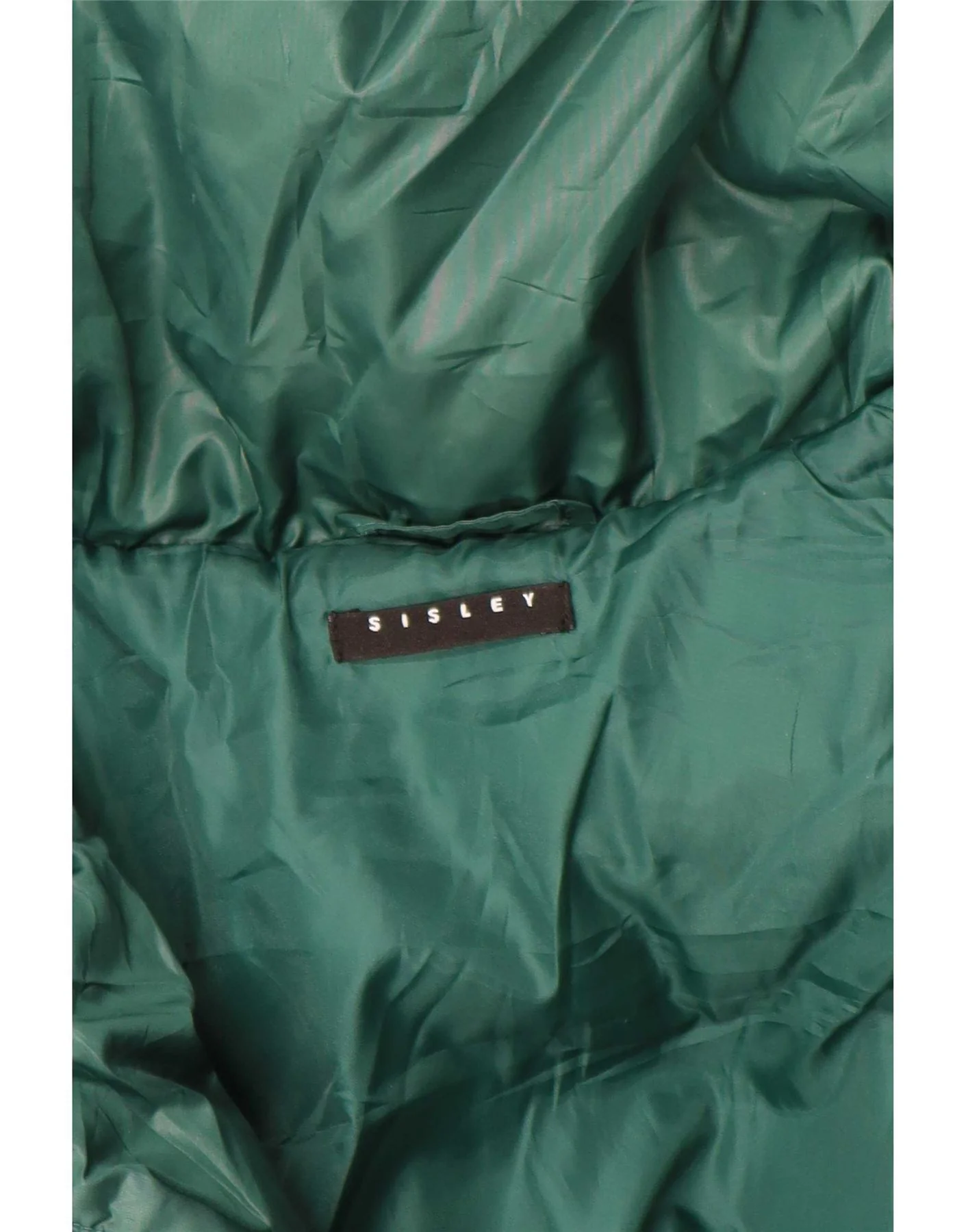 Sisley Womens Padded Jacket UK 16 Large Green - Image 3