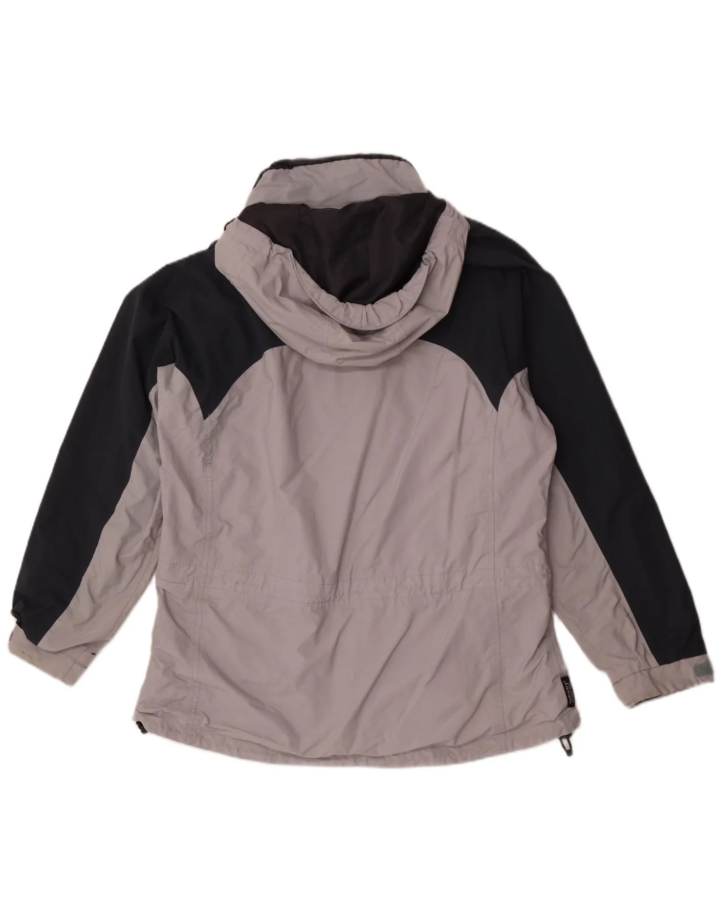 Sprayway Womens Hooded Oversized Rain Jacket UK 18 XL Grey Colourblock - Image 2