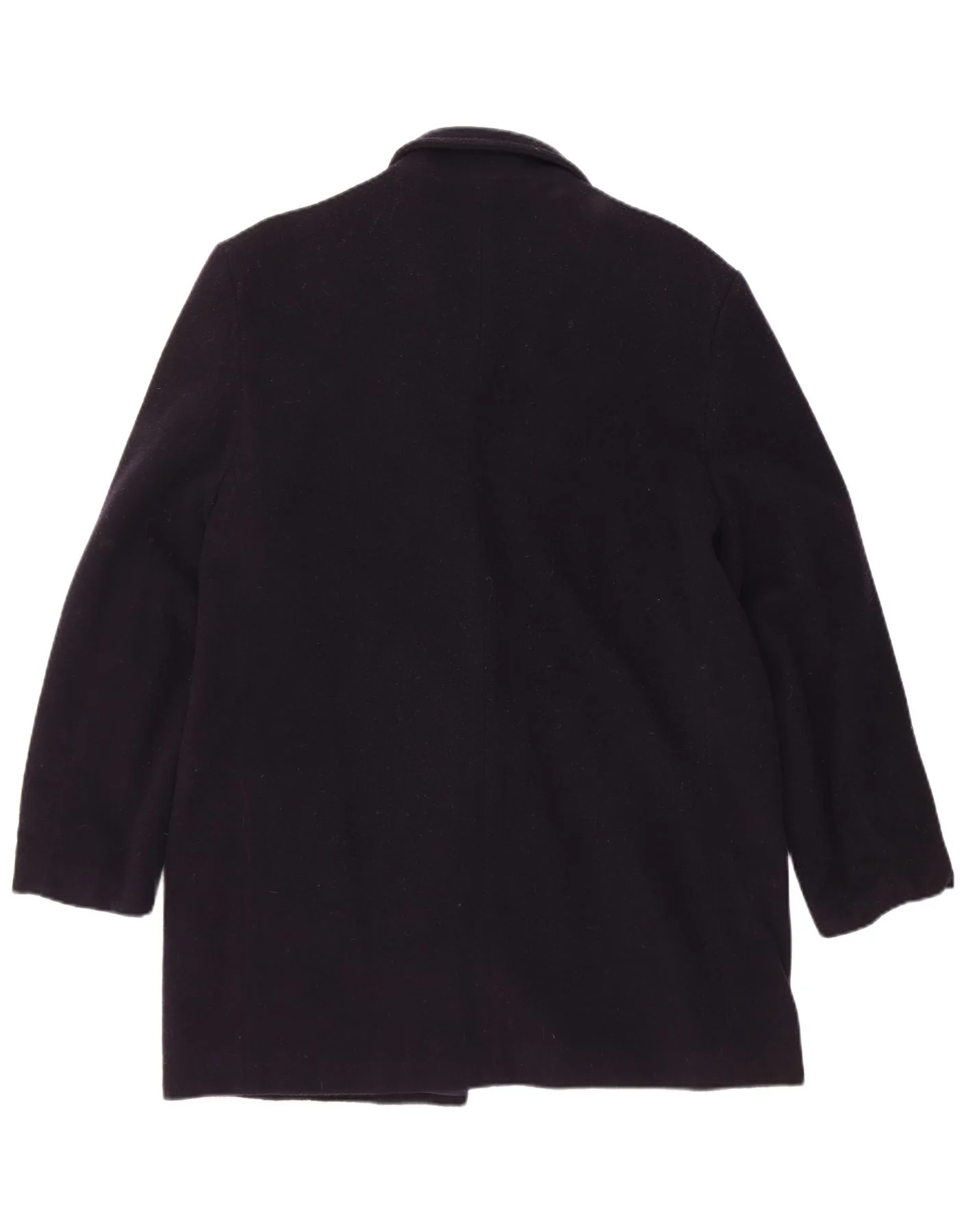 St. Bernard Womens Double Breasted Coat UK 14 Large Navy Blue Wool - Image 2