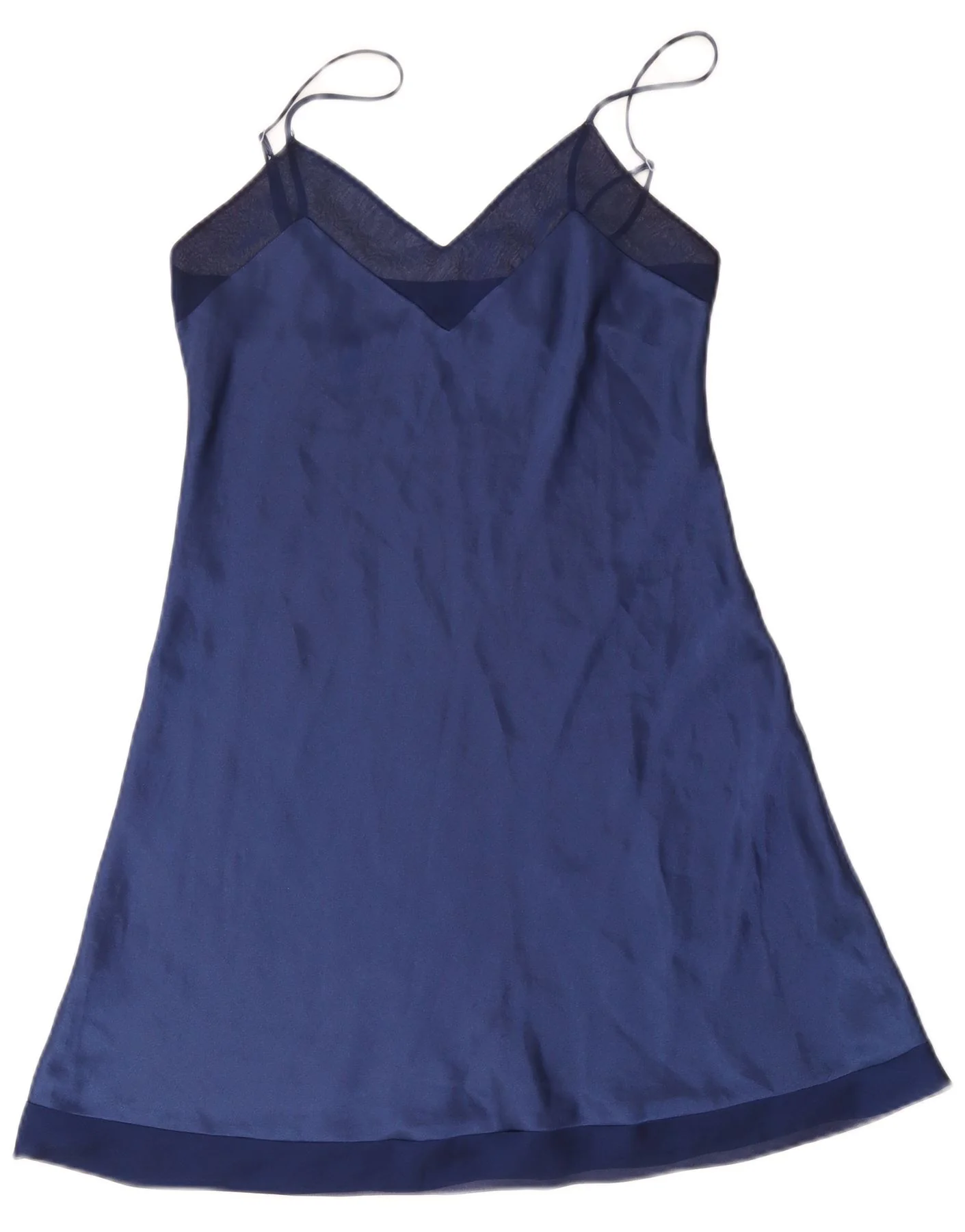 St. Bernard Womens Slip Dress UK 10 Small Navy Blue Polyester