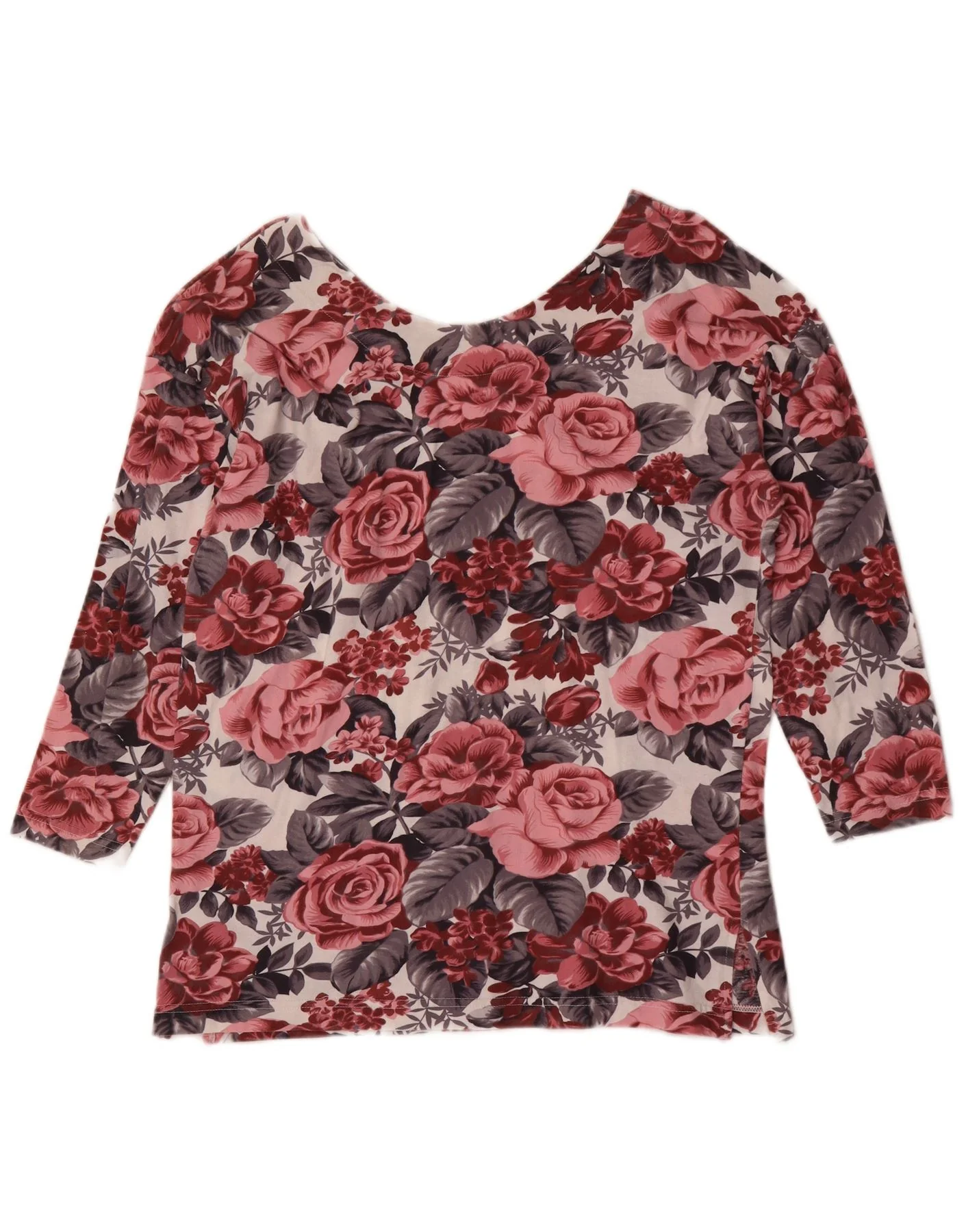 St. Bernard Womens Top 3/4 Sleeve UK 14/16 Large Multicoloured Floral - Image 2