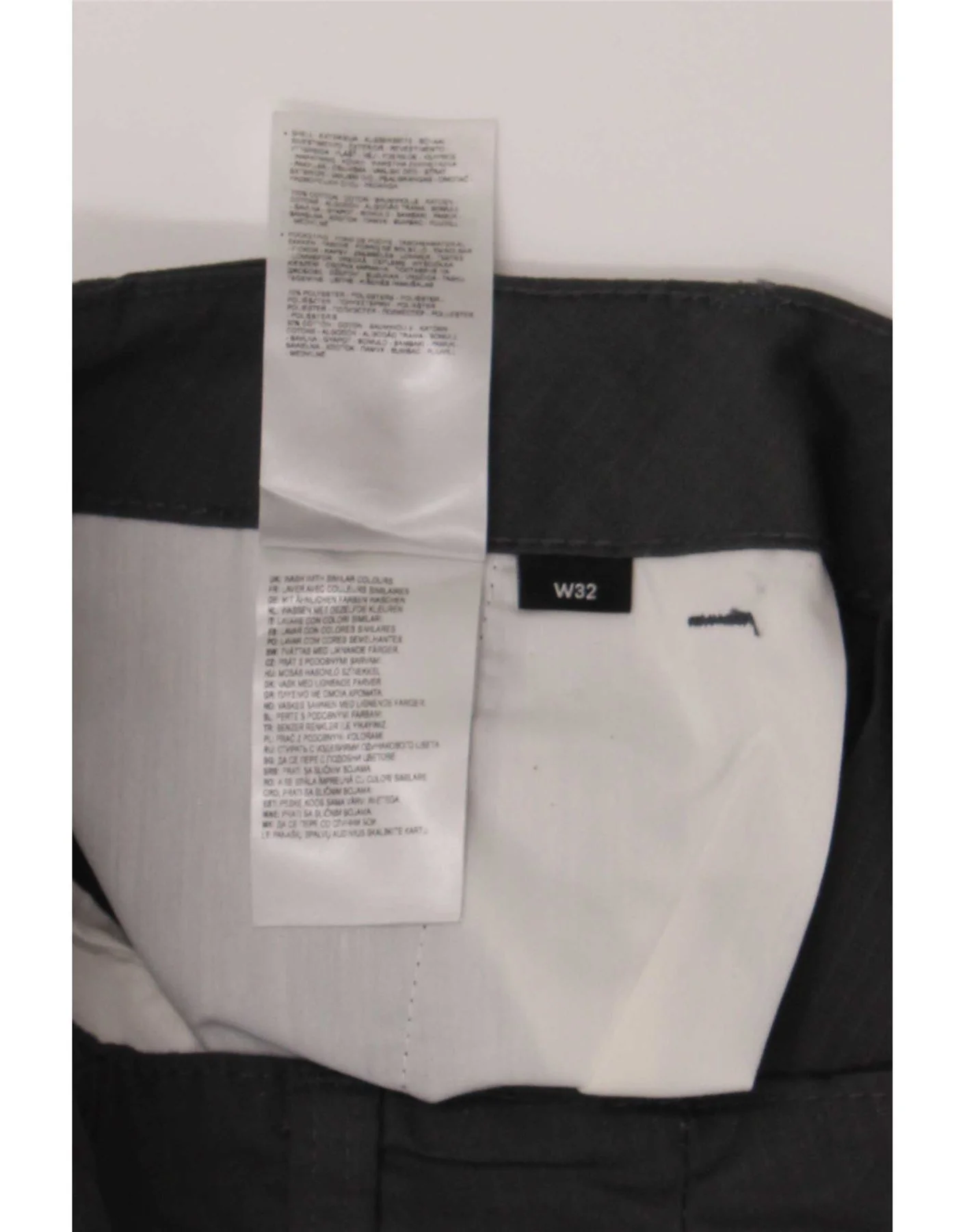 Stadick Mens Cargo Trousers W32 L32 Grey Polyester - Image 3