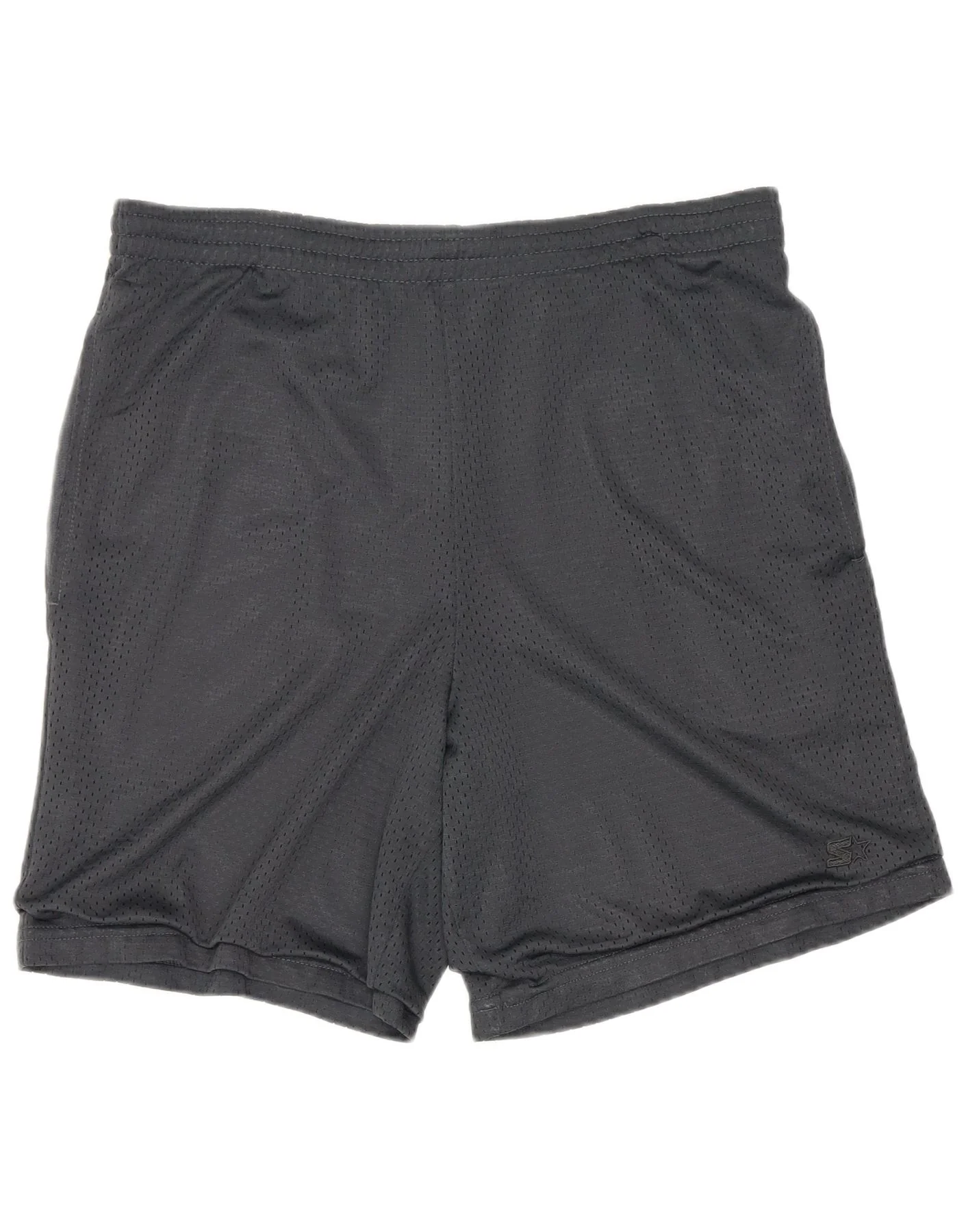 Starter Mens Graphic Regular Fit Sport Shorts Small Grey Polyester Sports