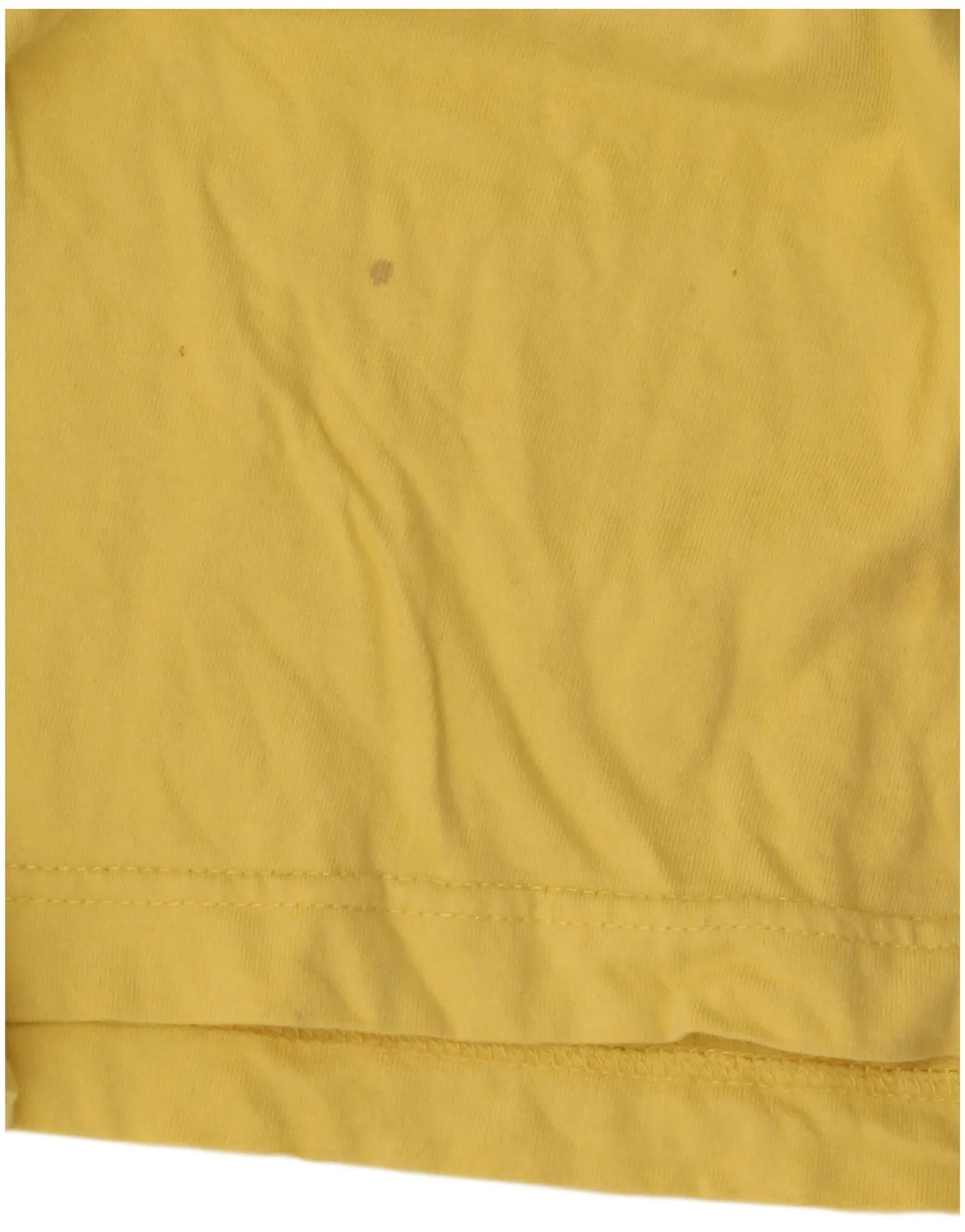 Stefanel Mens Graphic T-Shirt Top Large Yellow Cotton - Image 4
