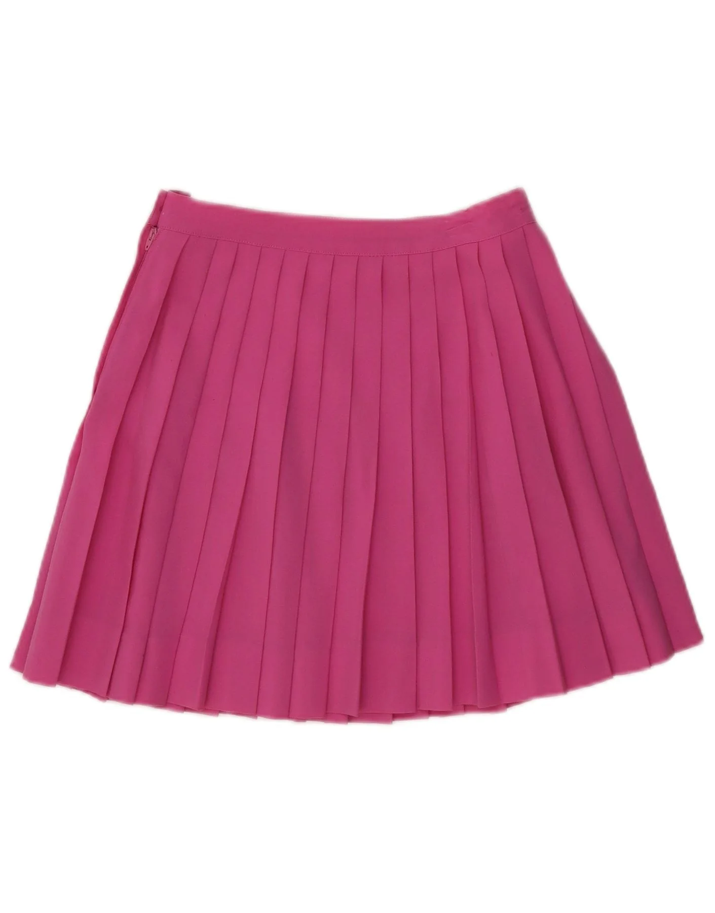 Stefanel Womens Mini Knife Pleated Skirt IT 42 Medium W25 Pink Wool