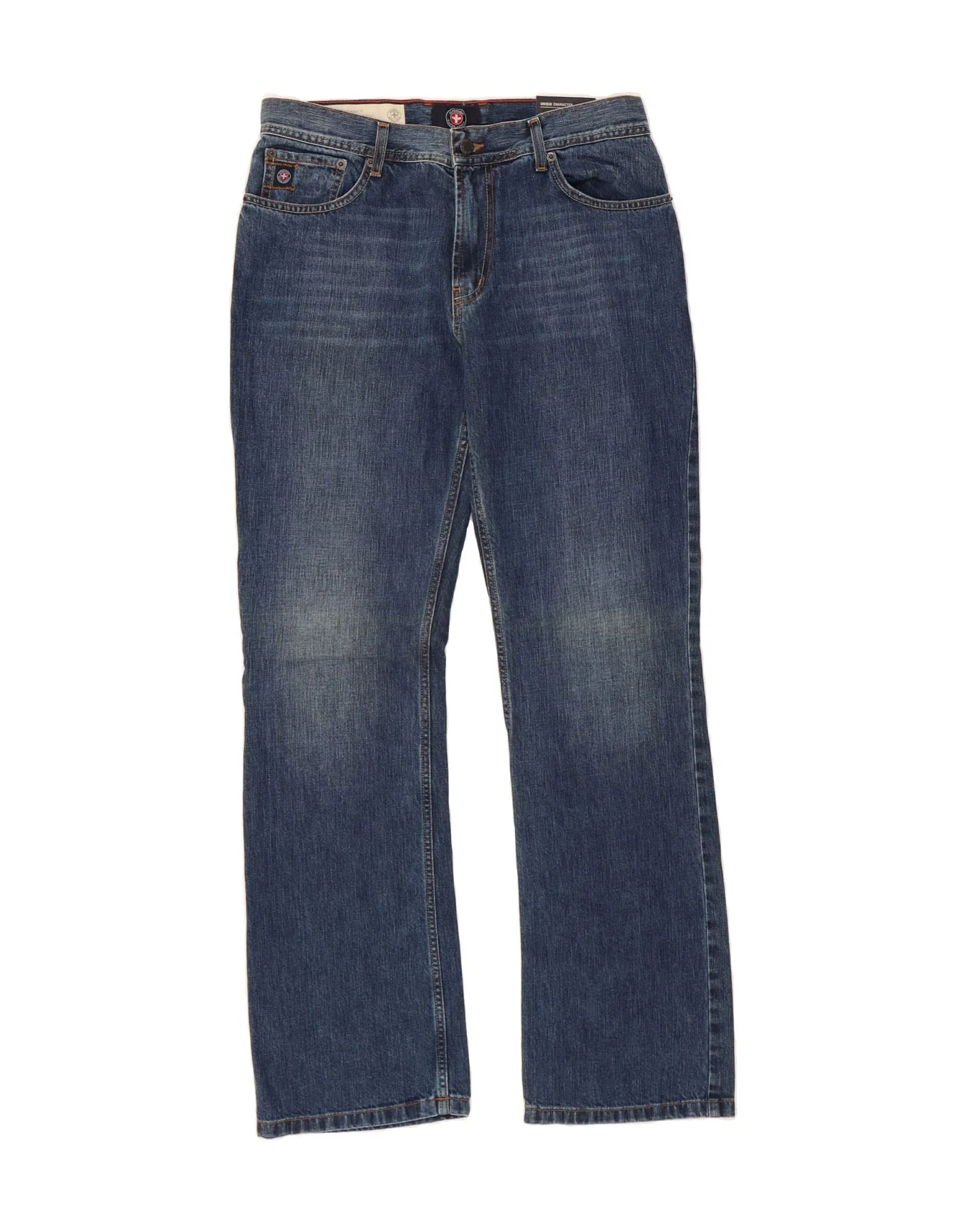 STRELLSON Mens Bootcut Jeans W32 L32 Blue Cotton