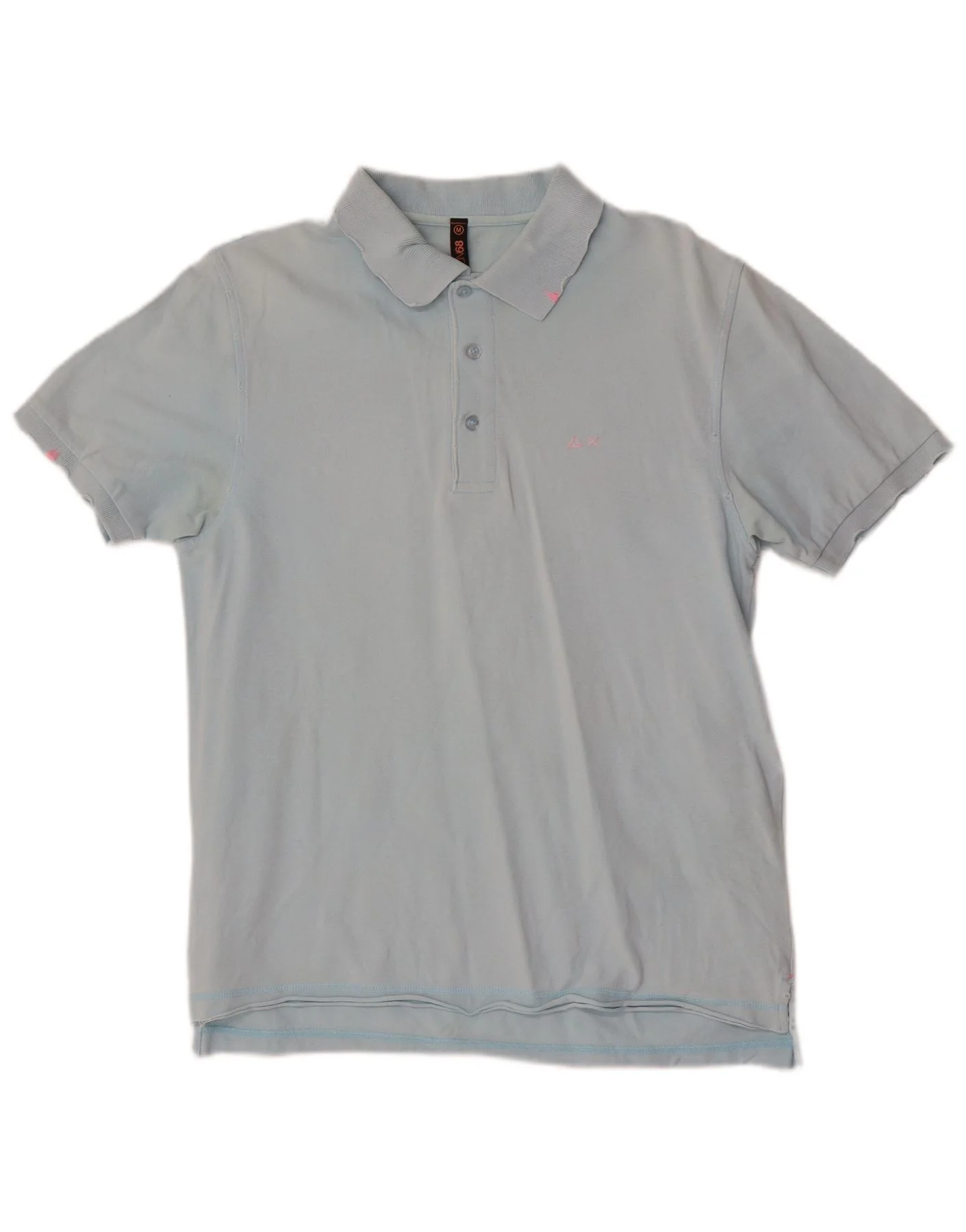 Sun68 Mens Polo Shirt Medium Blue