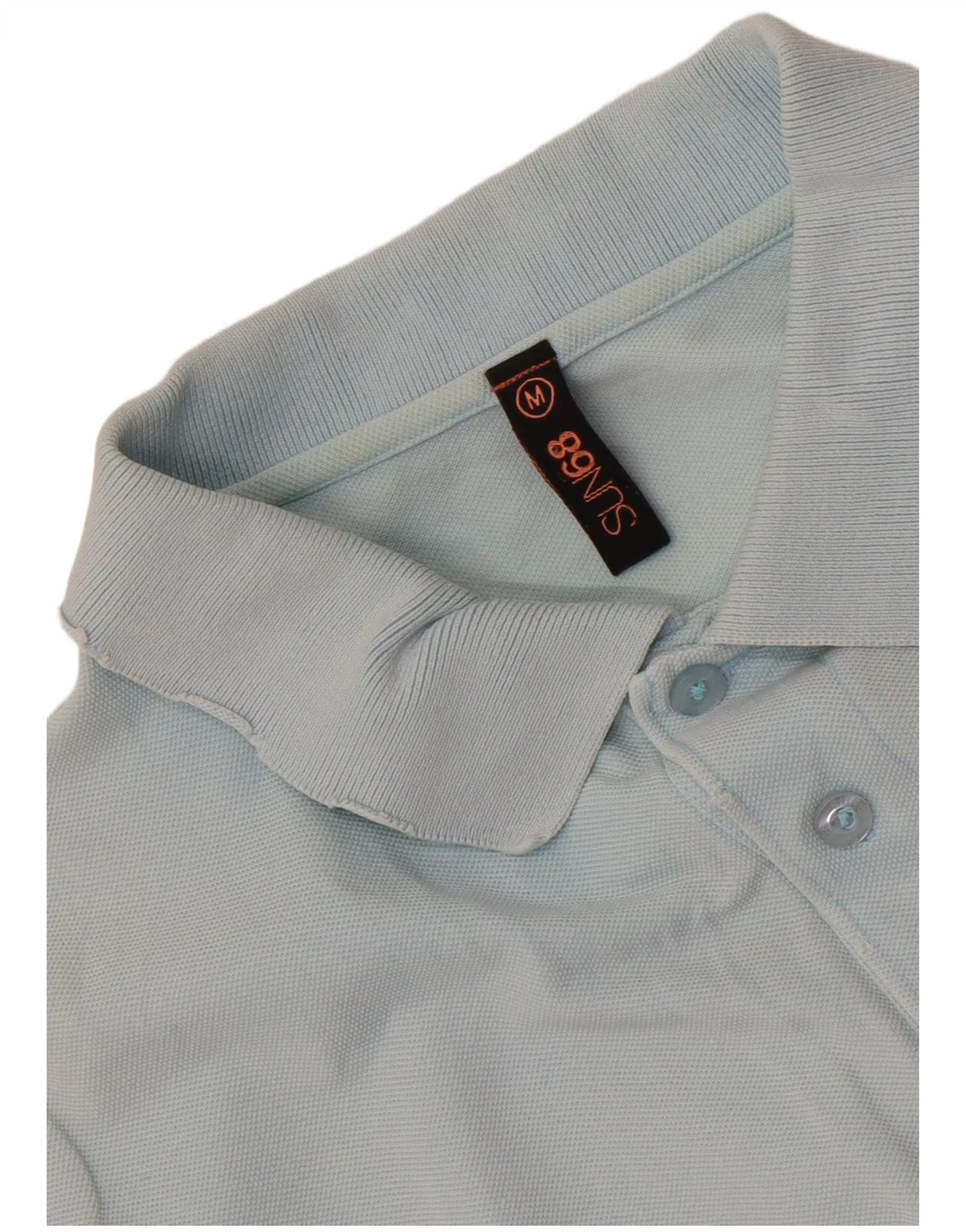 Sun68 Mens Polo Shirt Medium Blue - Image 5