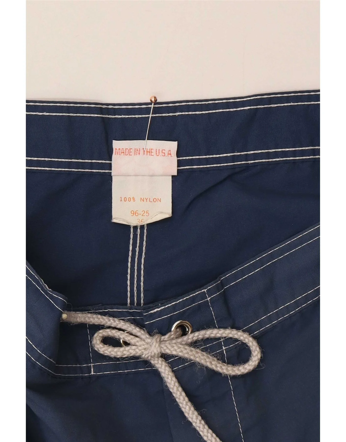 Sundek Mens Swimming Shorts Large Navy Blue Colourblock Nylon - Image 3