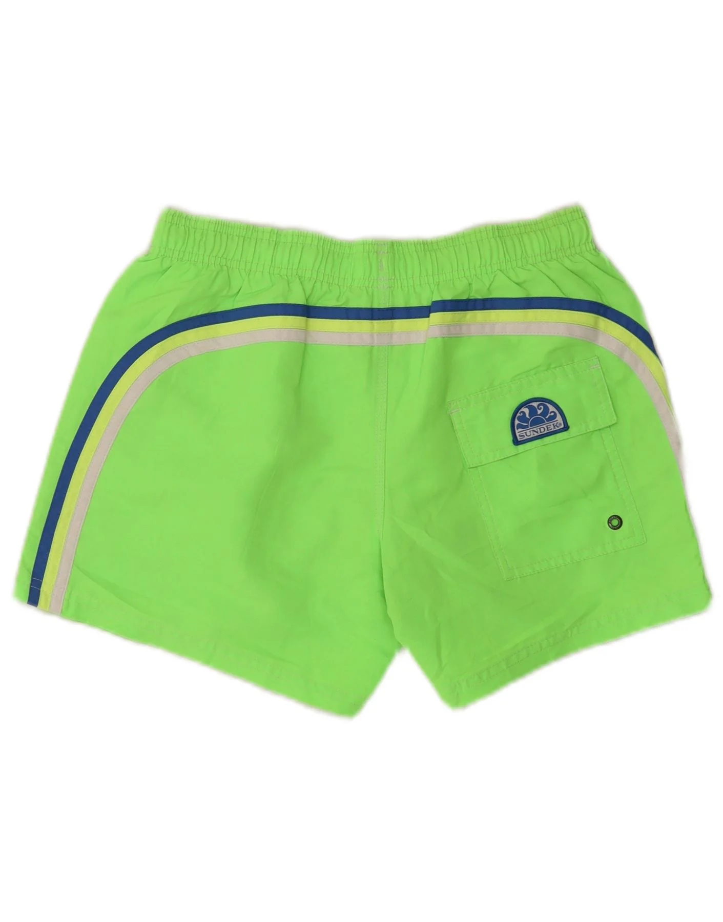 SUNDEK Mens Swimming Shorts Small  Green Polyester - Image 2