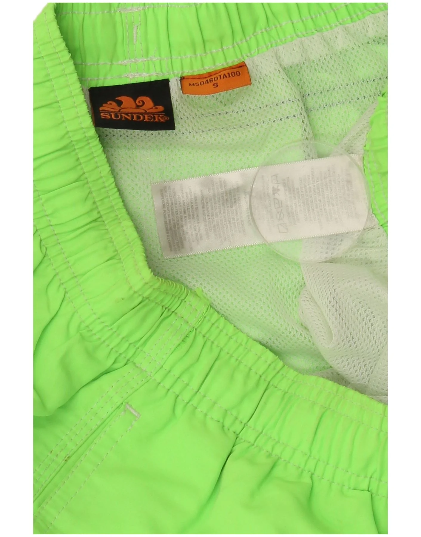 SUNDEK Mens Swimming Shorts Small  Green Polyester - Image 4