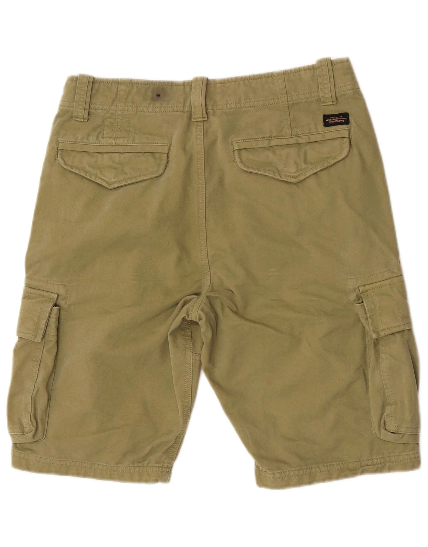 Superdry Mens Cargo Shorts W32 Medium Khaki Cotton - Image 2