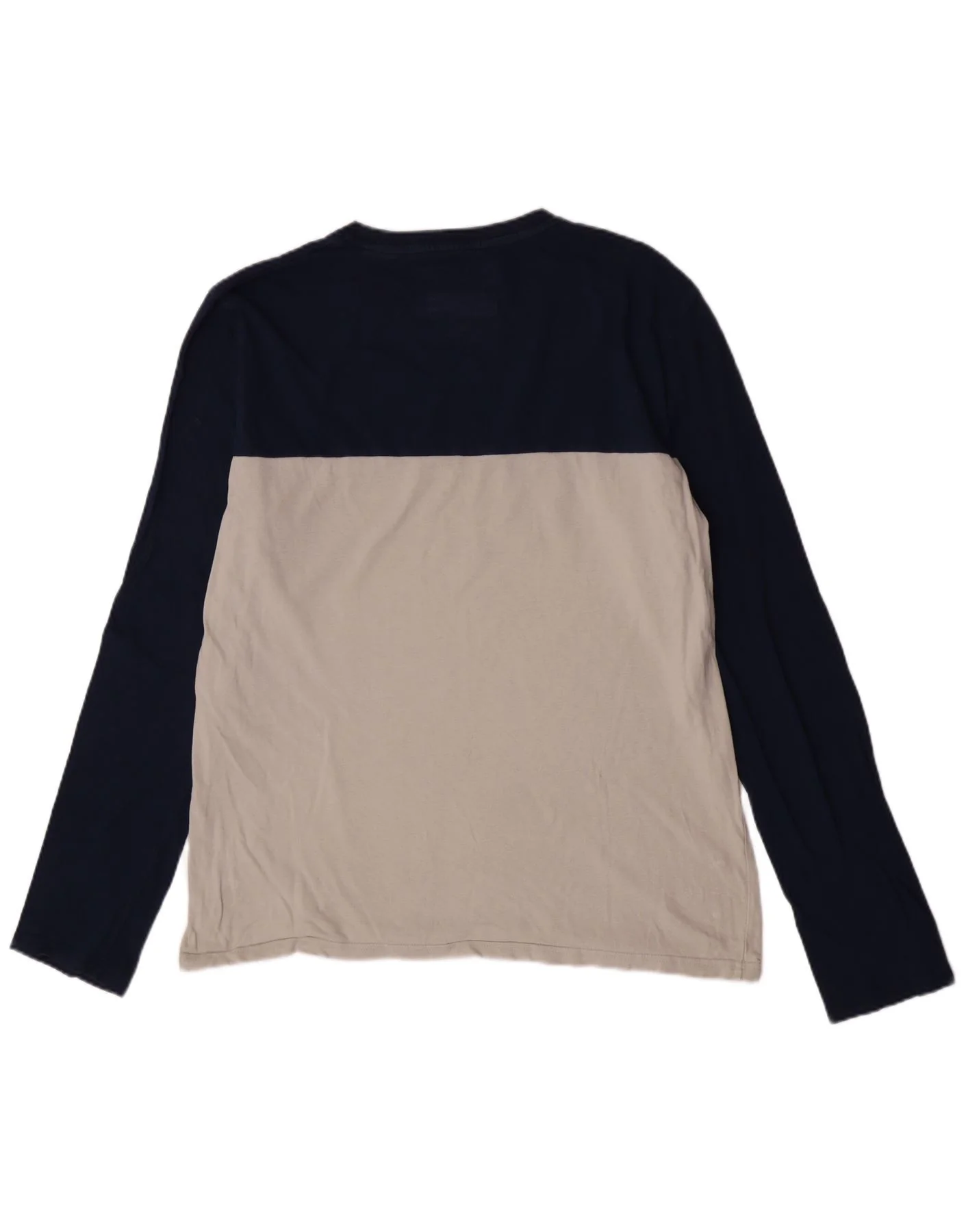 Superdry Mens Extra Slim Graphic Top Long Sleeve 2XL Blue Colourblock - Image 2