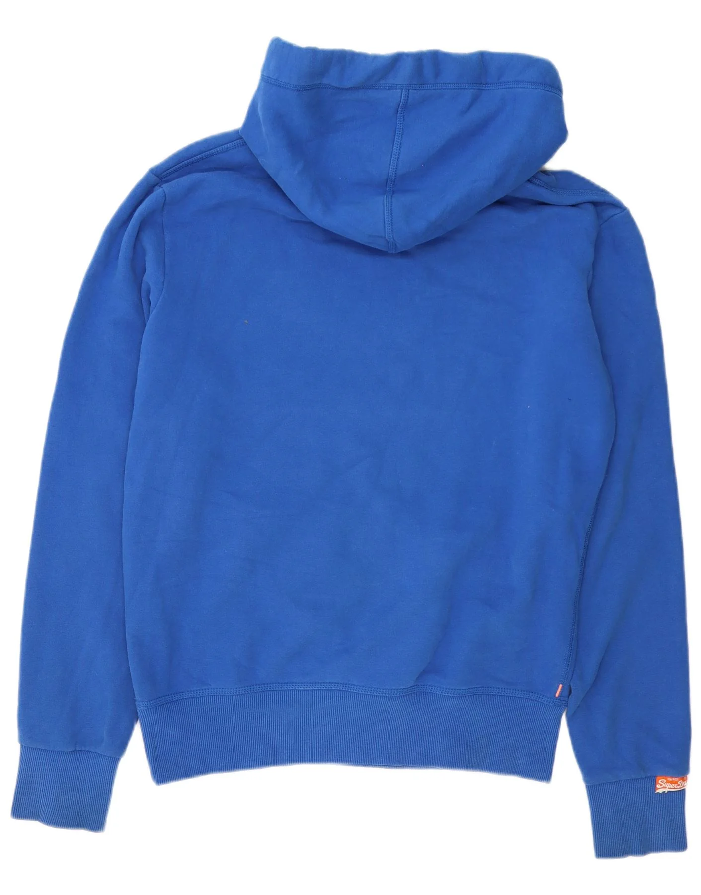 Superdry Mens Graphic Hoodie Jumper Large Blue Cotton - Image 2