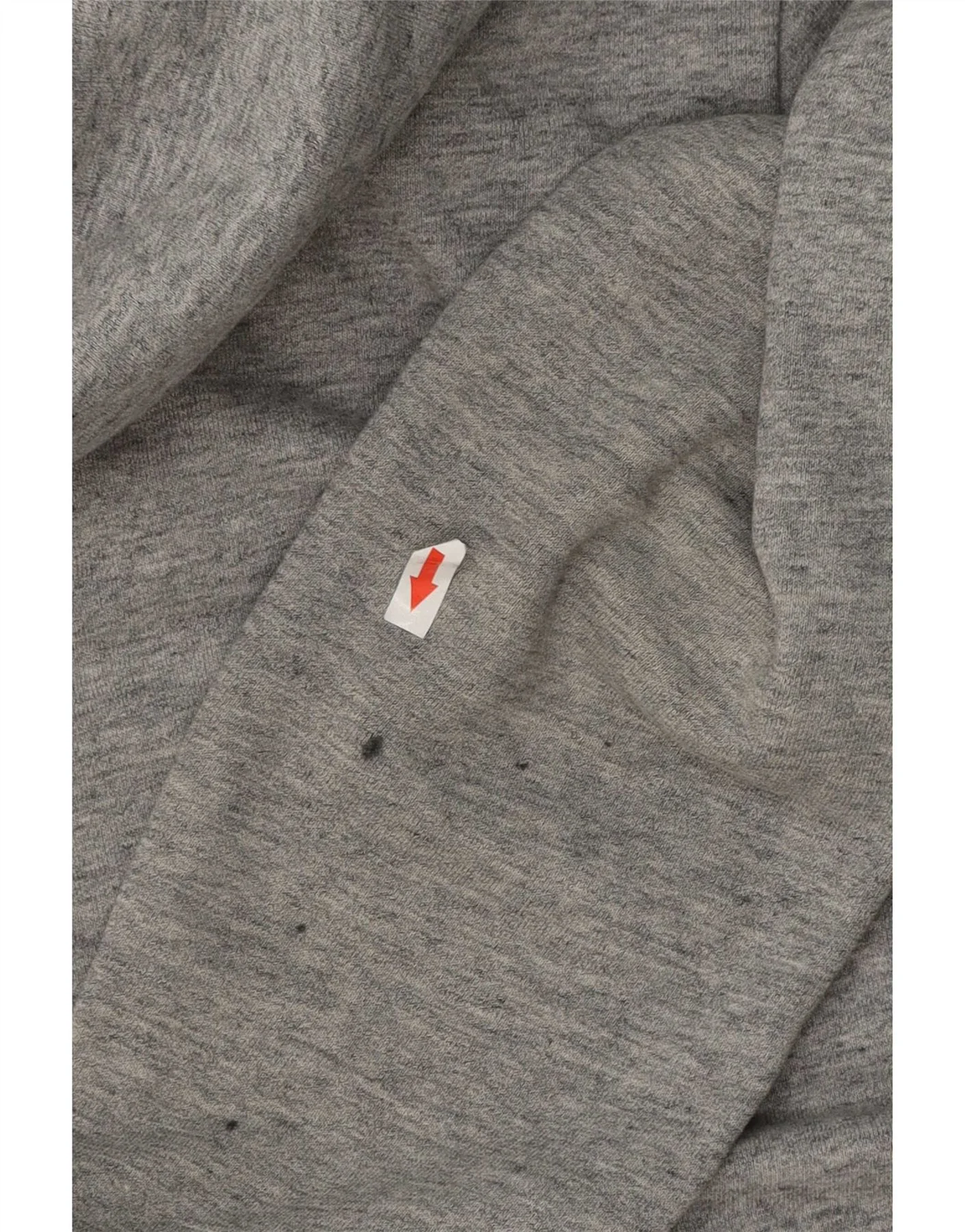 Superdry Mens Graphic Hoodie Jumper Large Grey Flecked Cotton - Image 3