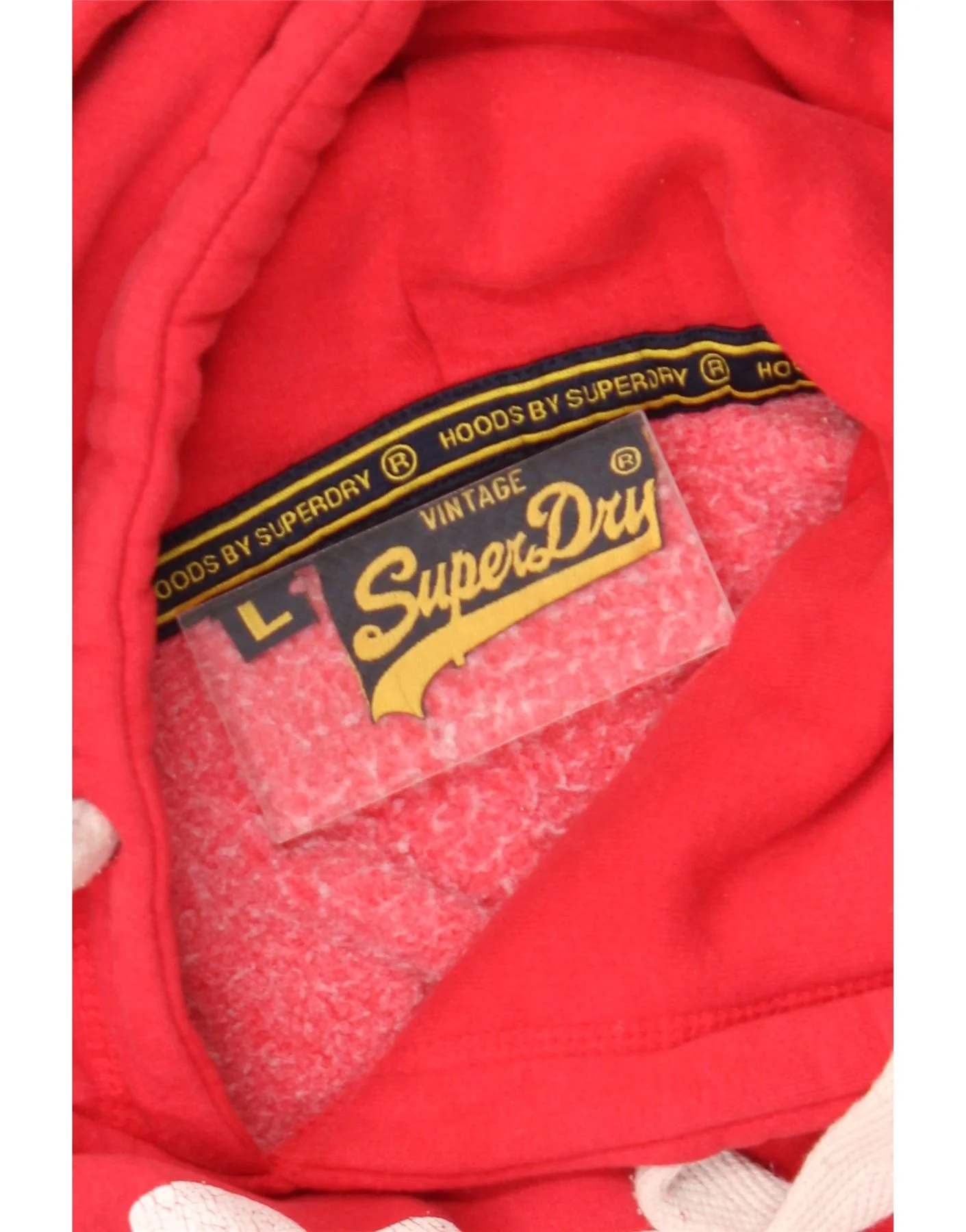 Superdry Mens Graphic Hoodie Jumper Large Red - Image 9