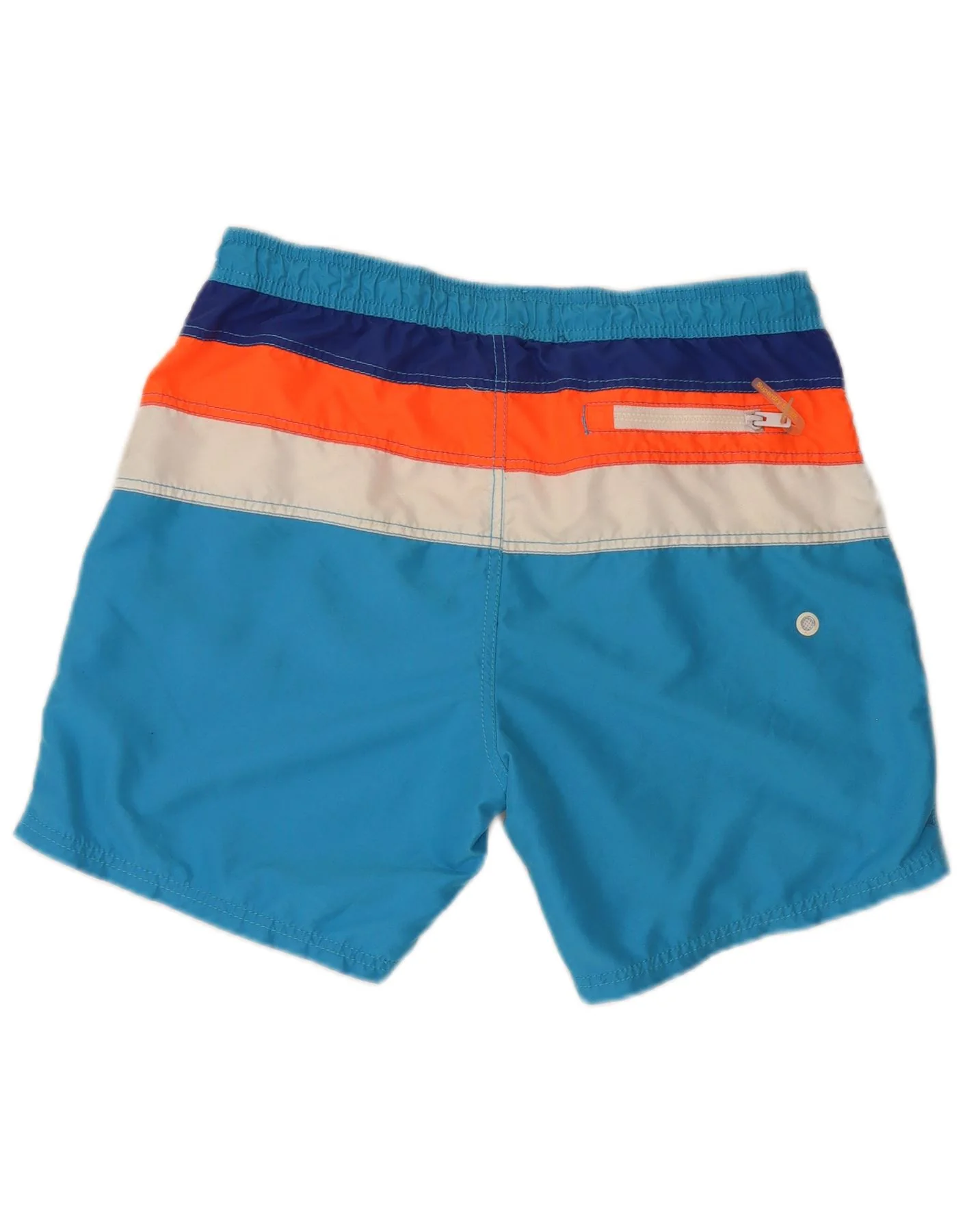 Superdry Mens Graphic Regular Swimming Shorts Large Blue Colourblock - Image 2