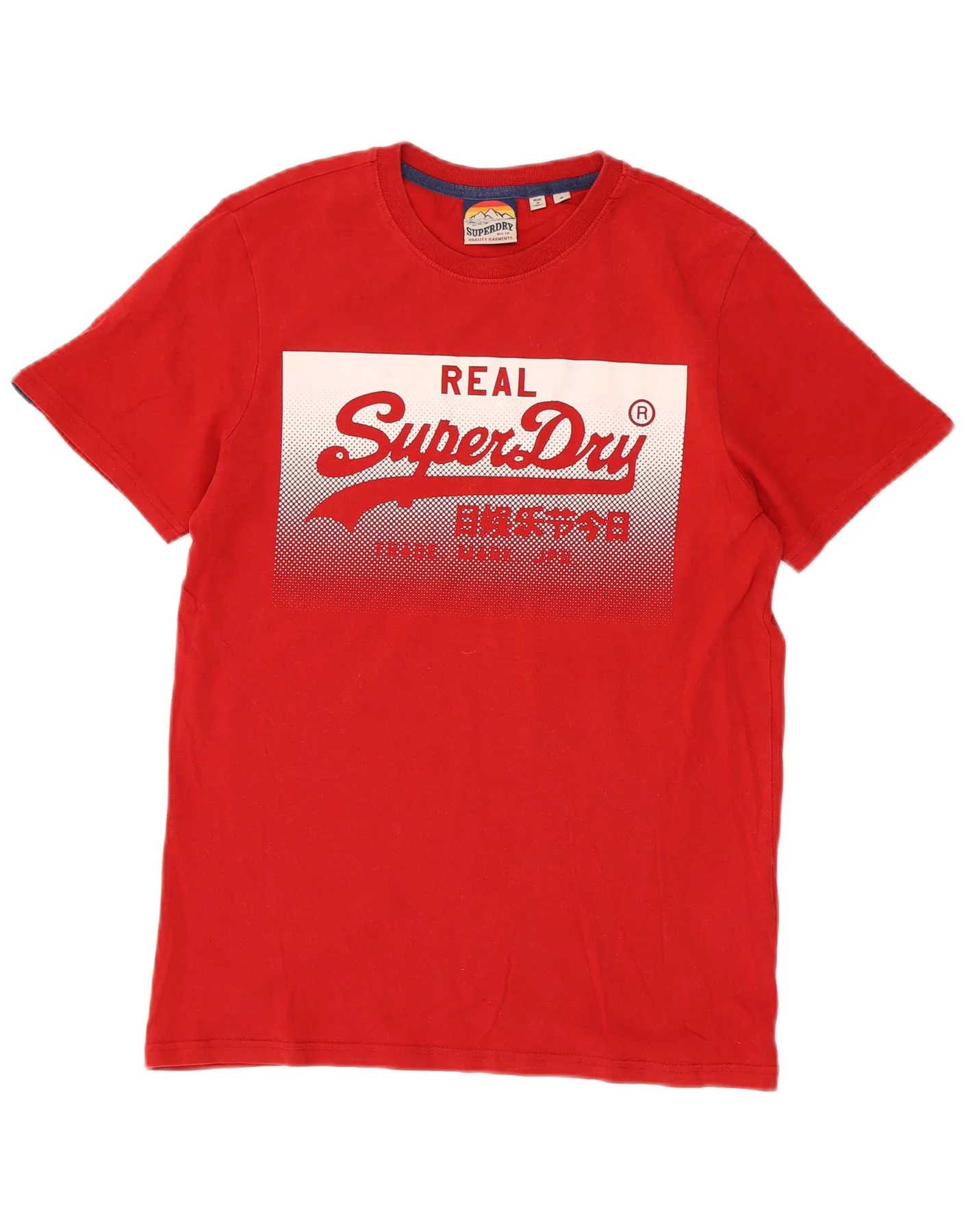 Superdry Mens Graphic T-Shirt Top Small Red Cotton