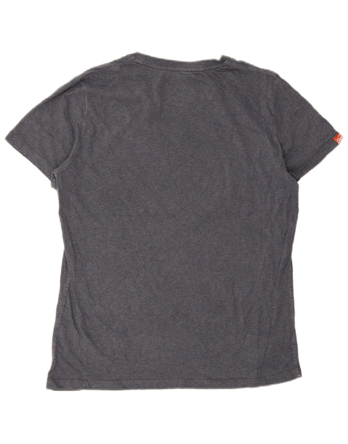 Superdry Mens Graphic T-Shirt Top XL Grey Cotton - Image 2