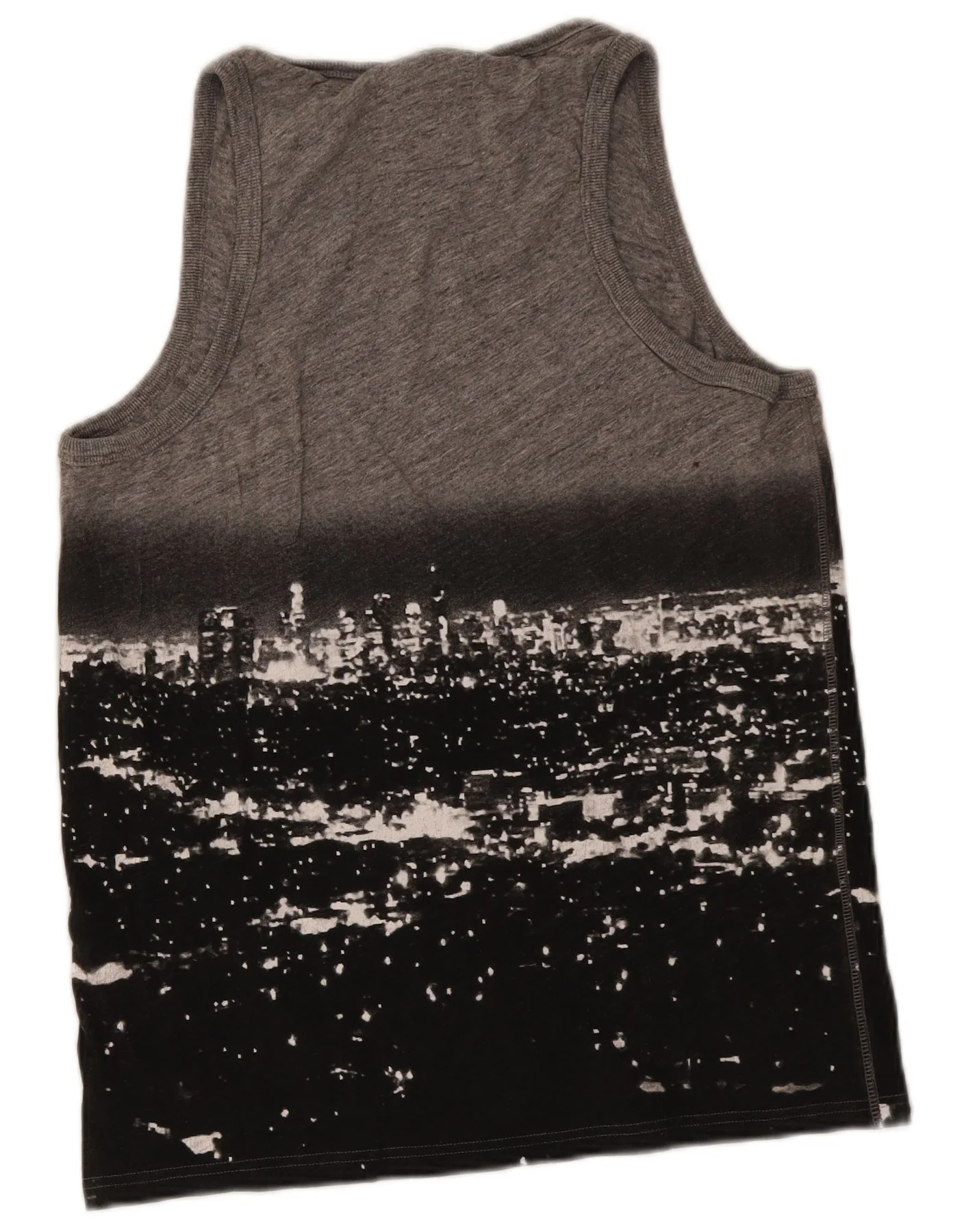 Superdry Mens Graphic Vest Top XL Grey Colourblock Cotton - Image 2