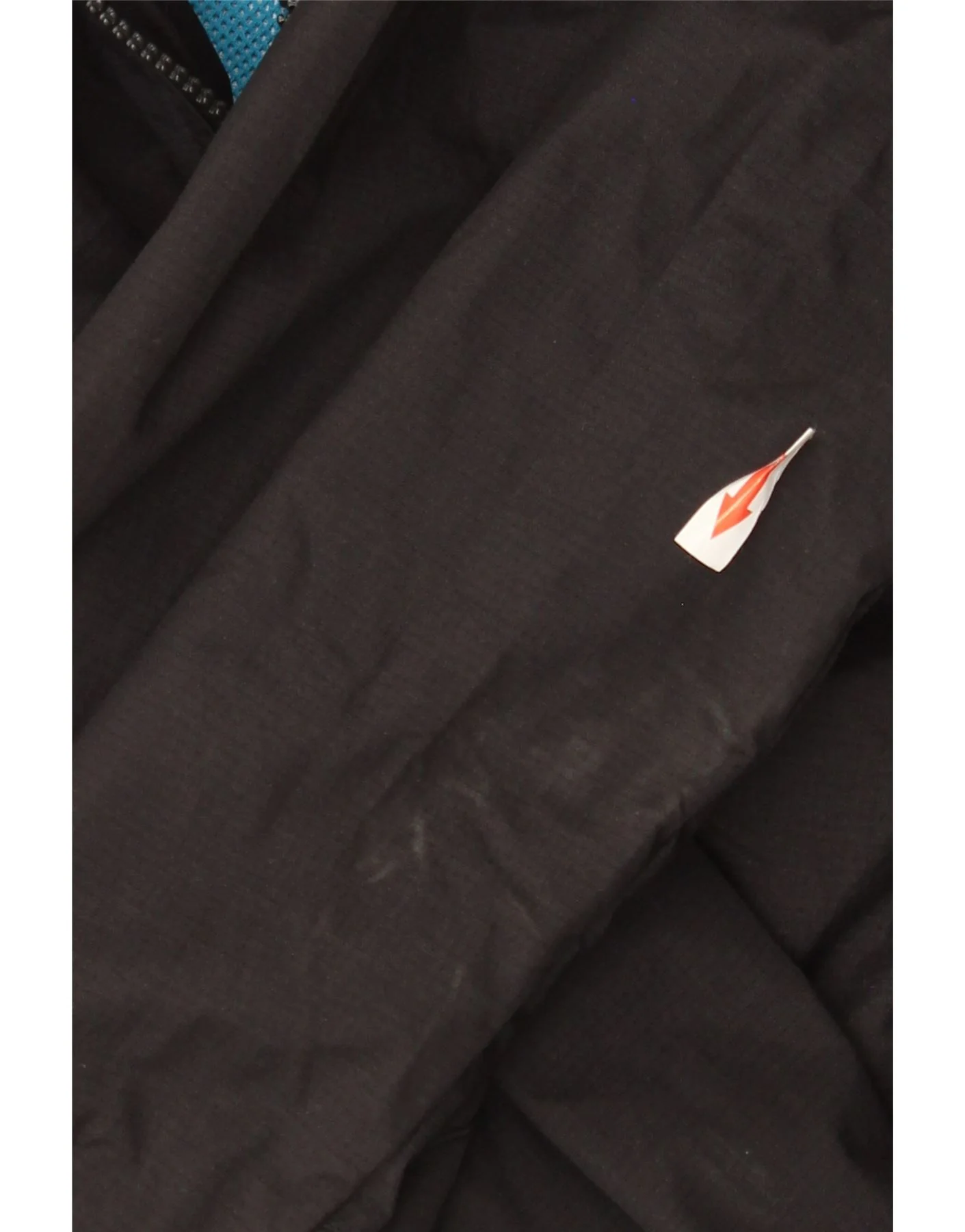Superdry Mens Hooded Rain Jacket UK 42 XL Black Nylon - Image 3
