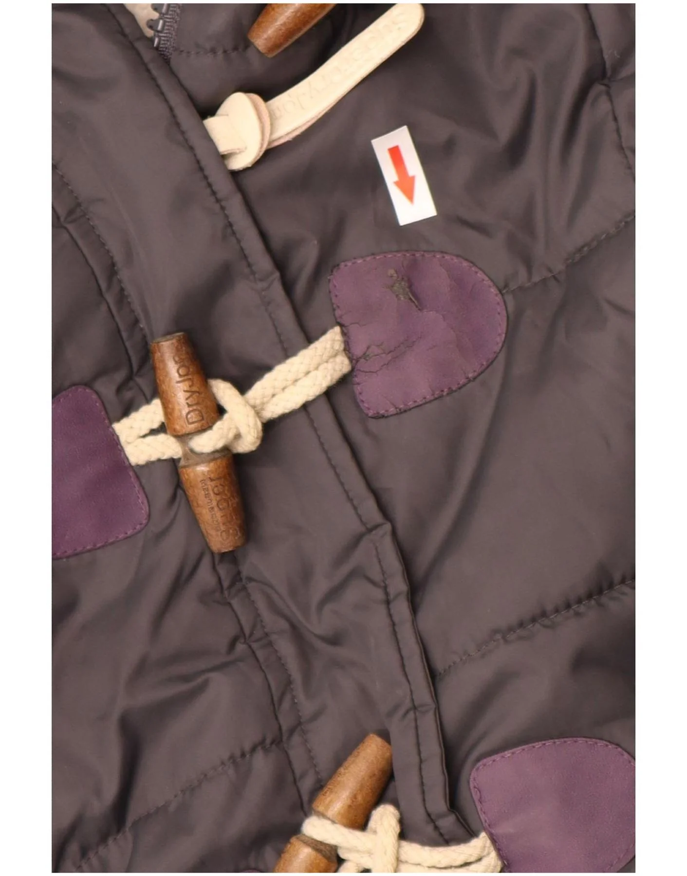 Superdry Mens Hooded Sherpa Padded Coat UK 10 Small Grey Polyester - Image 3