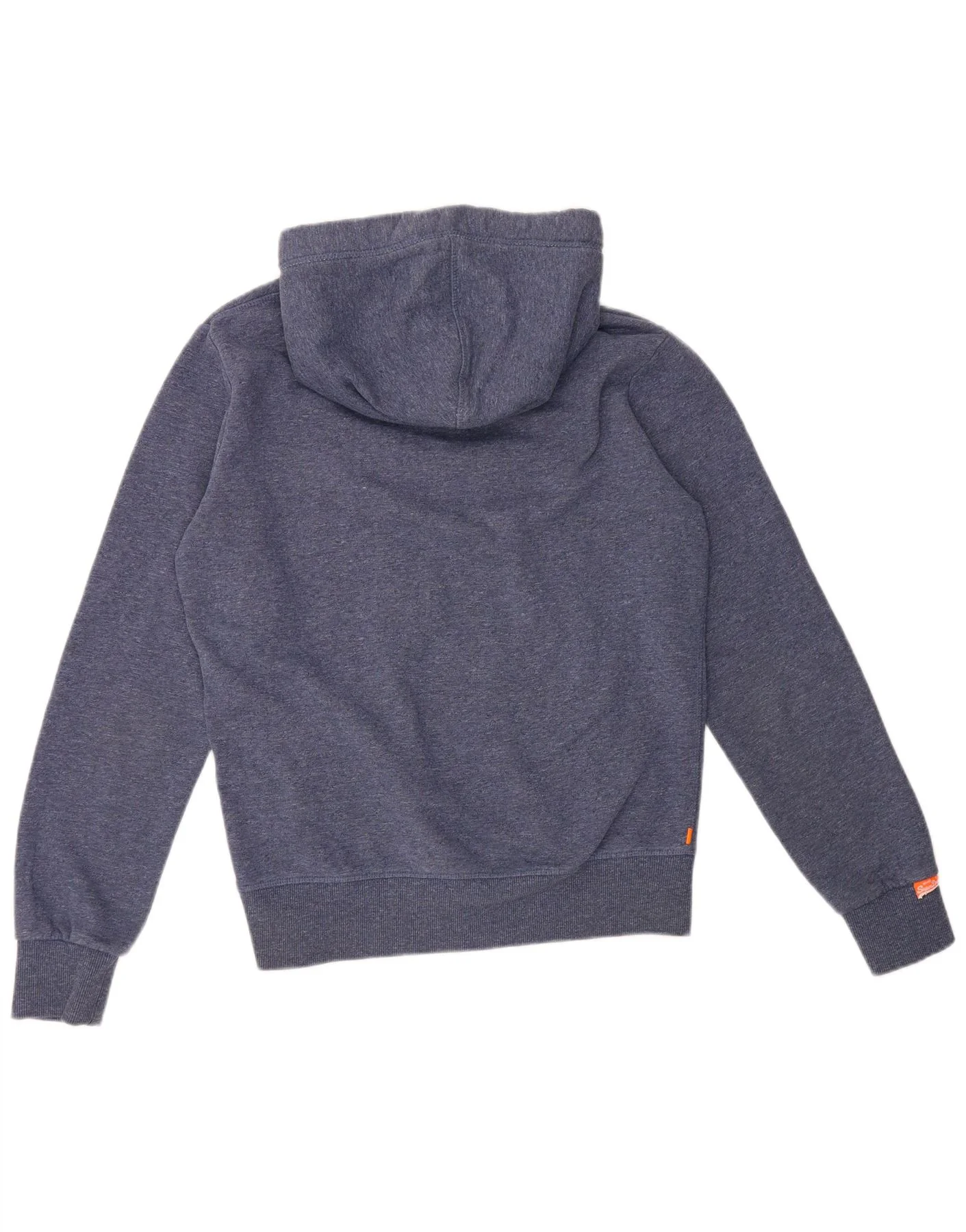 Superdry Mens Hoodie Jumper Large Navy Blue Cotton - Image 2