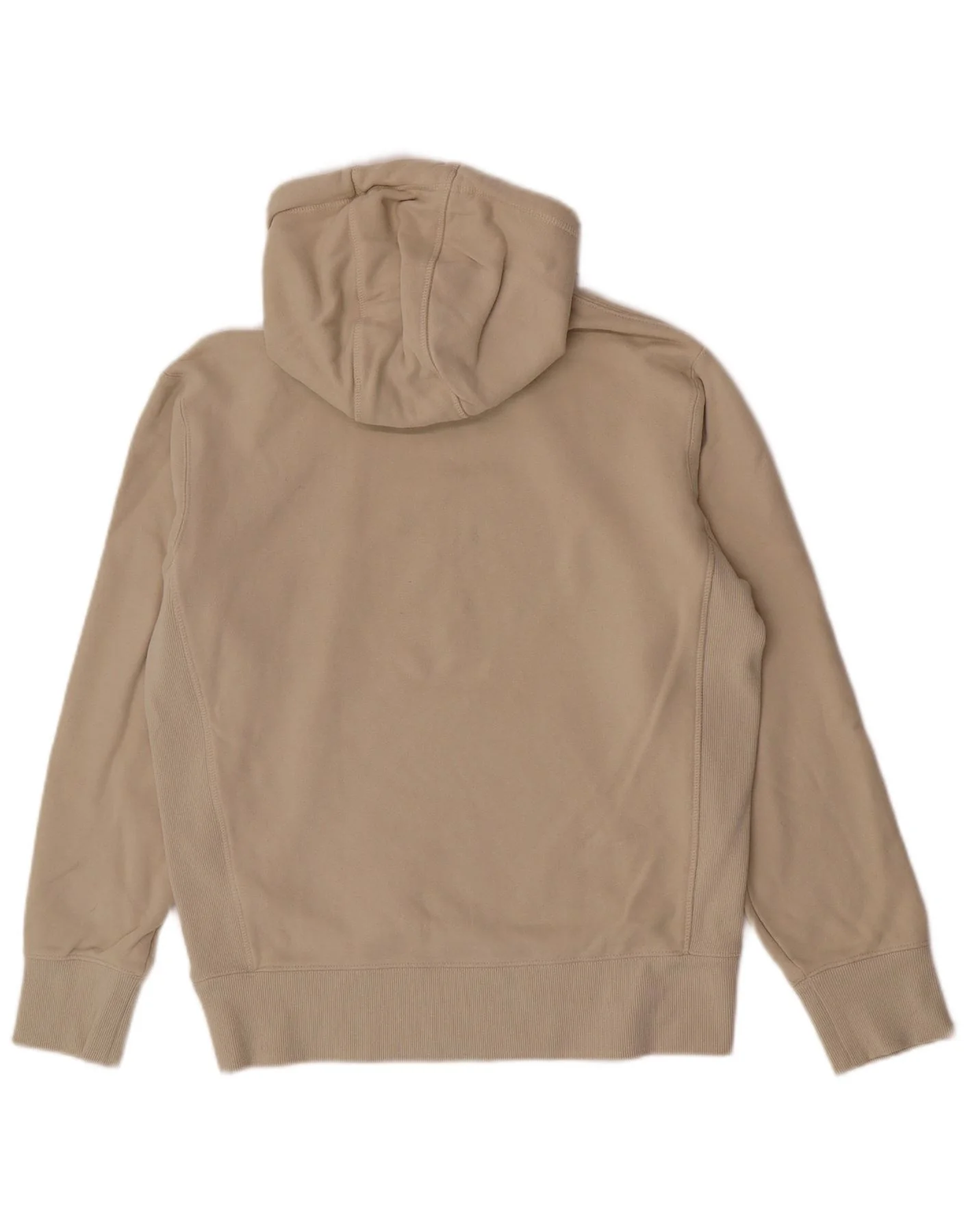 Superdry Mens Hoodie Jumper Medium Beige Cotton - Image 2