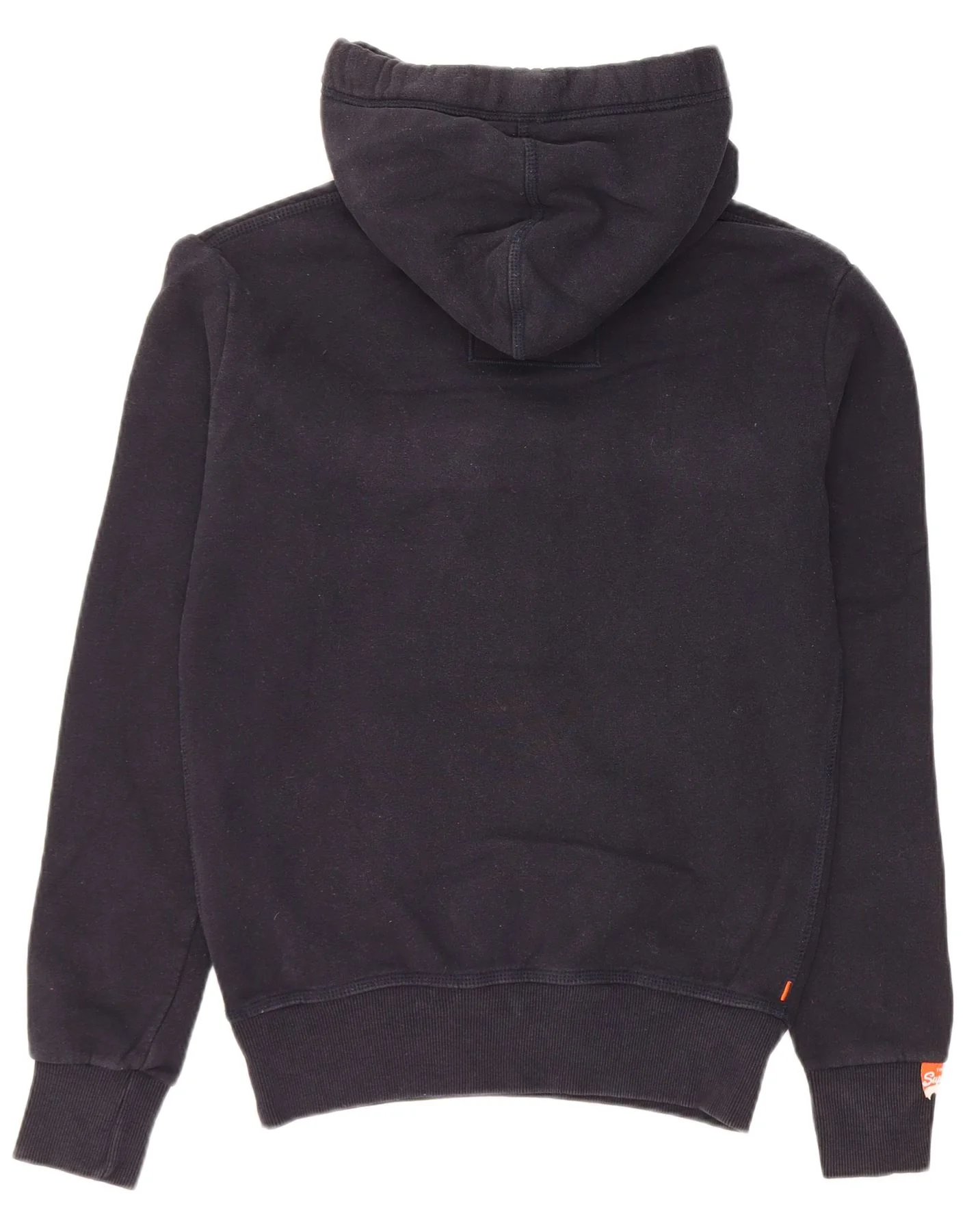 Superdry Mens Hoodie Jumper XS Navy Blue Cotton - Image 2