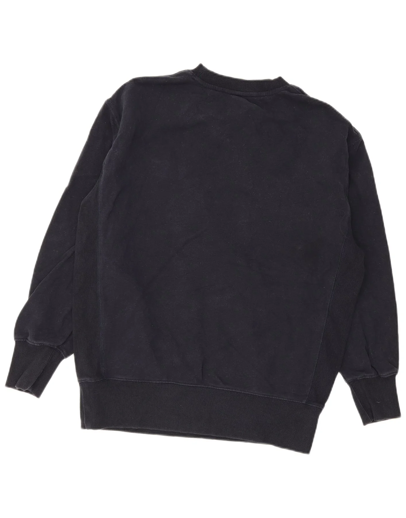 Superdry Mens Loose Fit Sweatshirt Jumper XS Navy Blue Cotton - Image 2