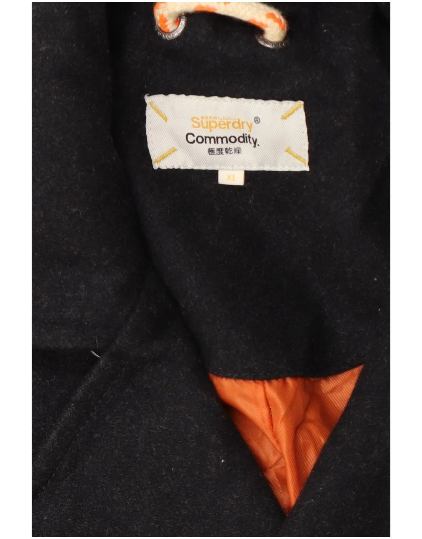 Superdry Mens Pea Coat UK 42 XL Grey - Image 3