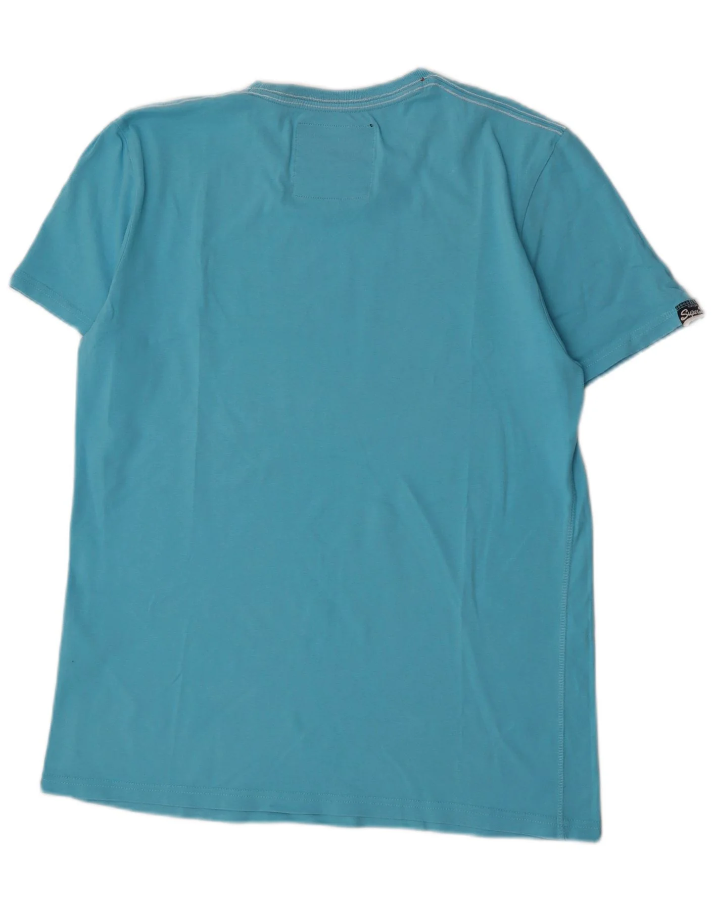 Superdry Mens Regular Graphic T-Shirt Top XL Blue Cotton - Image 2
