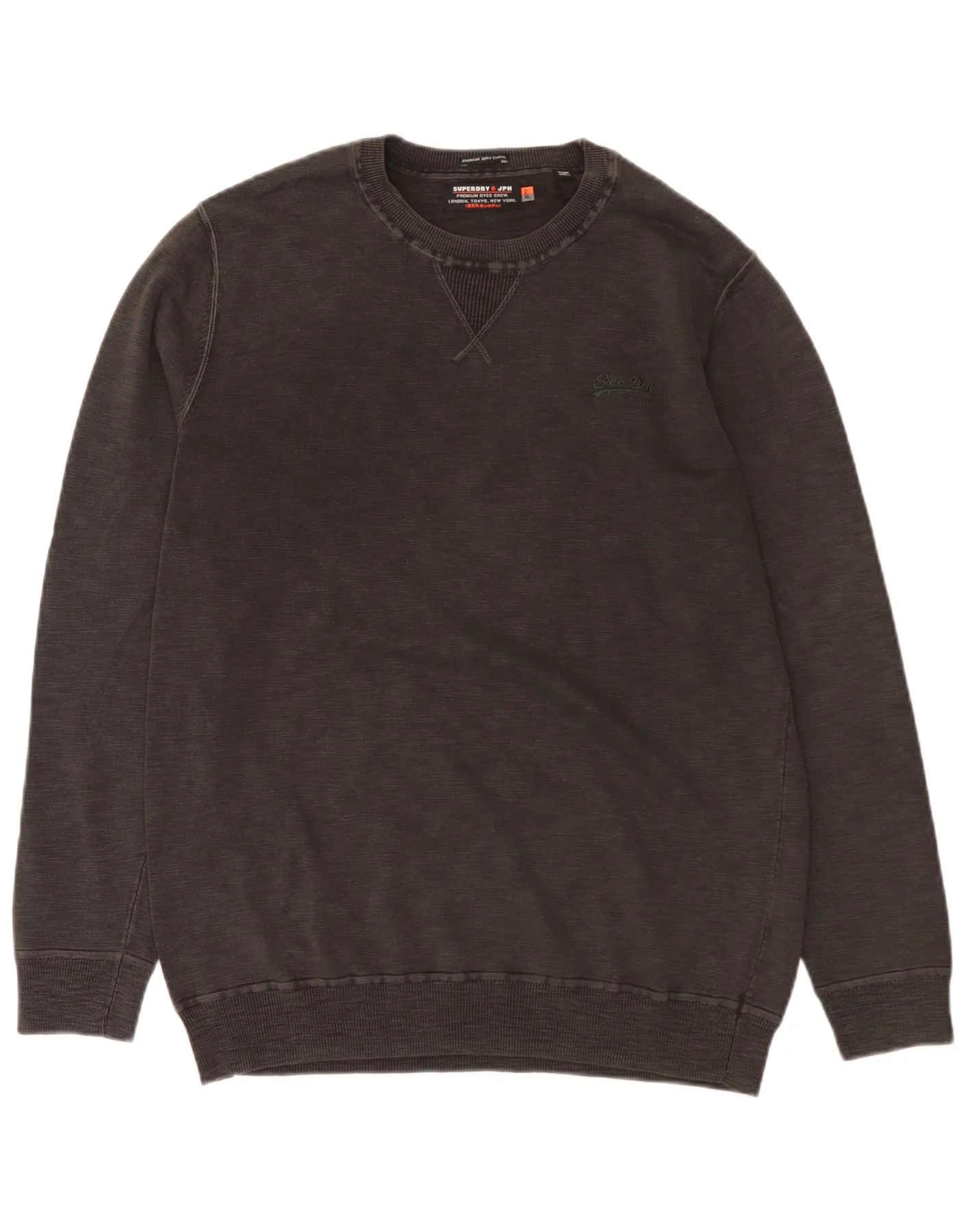 Superdry Mens Sweatshirt Jumper 2XL Grey Cotton
