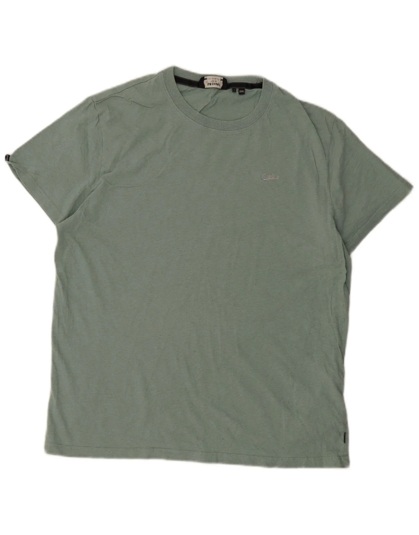 Superdry Mens T-Shirt Top 2XL Green Cotton