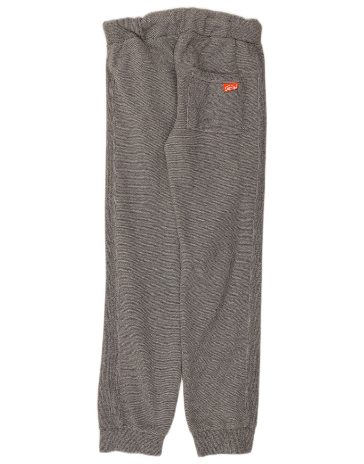 Superdry Mens Tracksuit Trousers Joggers Medium Grey Flecked Sports - Image 2