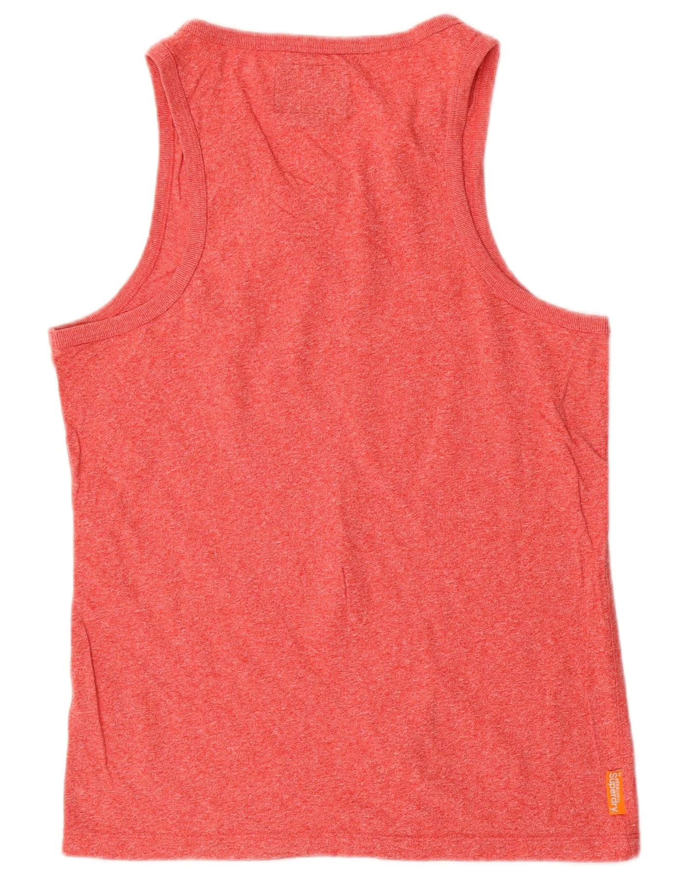 Superdry Mens Vest Top Medium Red Flecked Cotton - Image 2