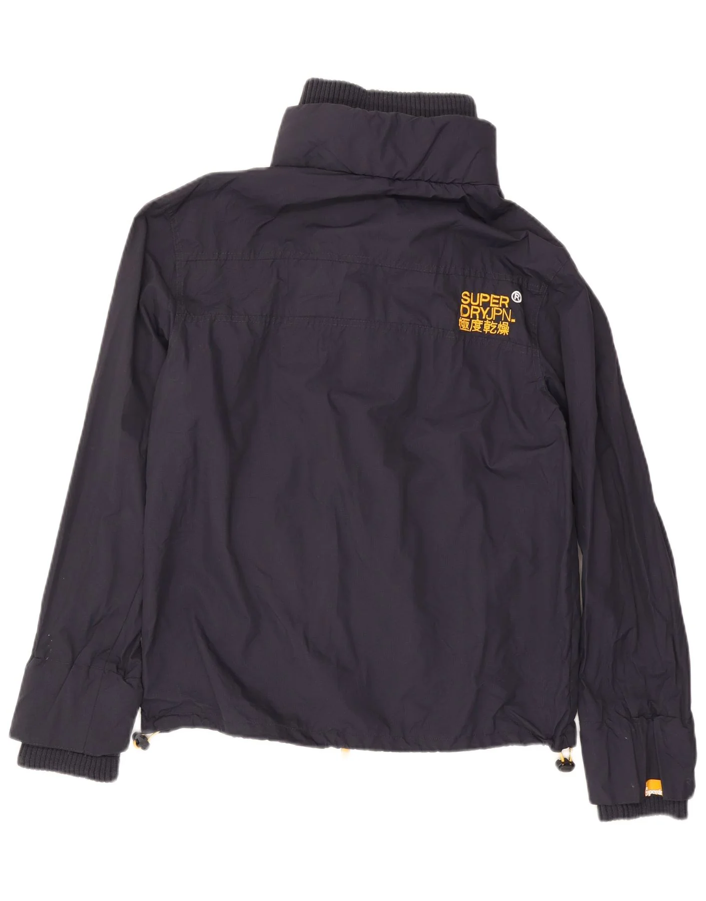Superdry Mens Windcheater Graphic Rain Jacket UK 42 XL Navy Blue Nylon - Image 2