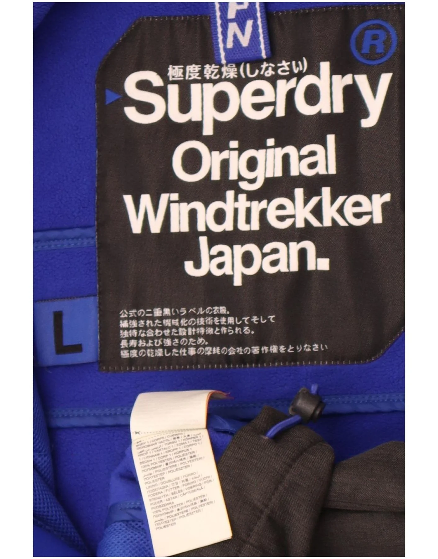 Superdry Mens Windtrekker Graphic Windbreaker Jacket UK 40 Large Grey - Image 3