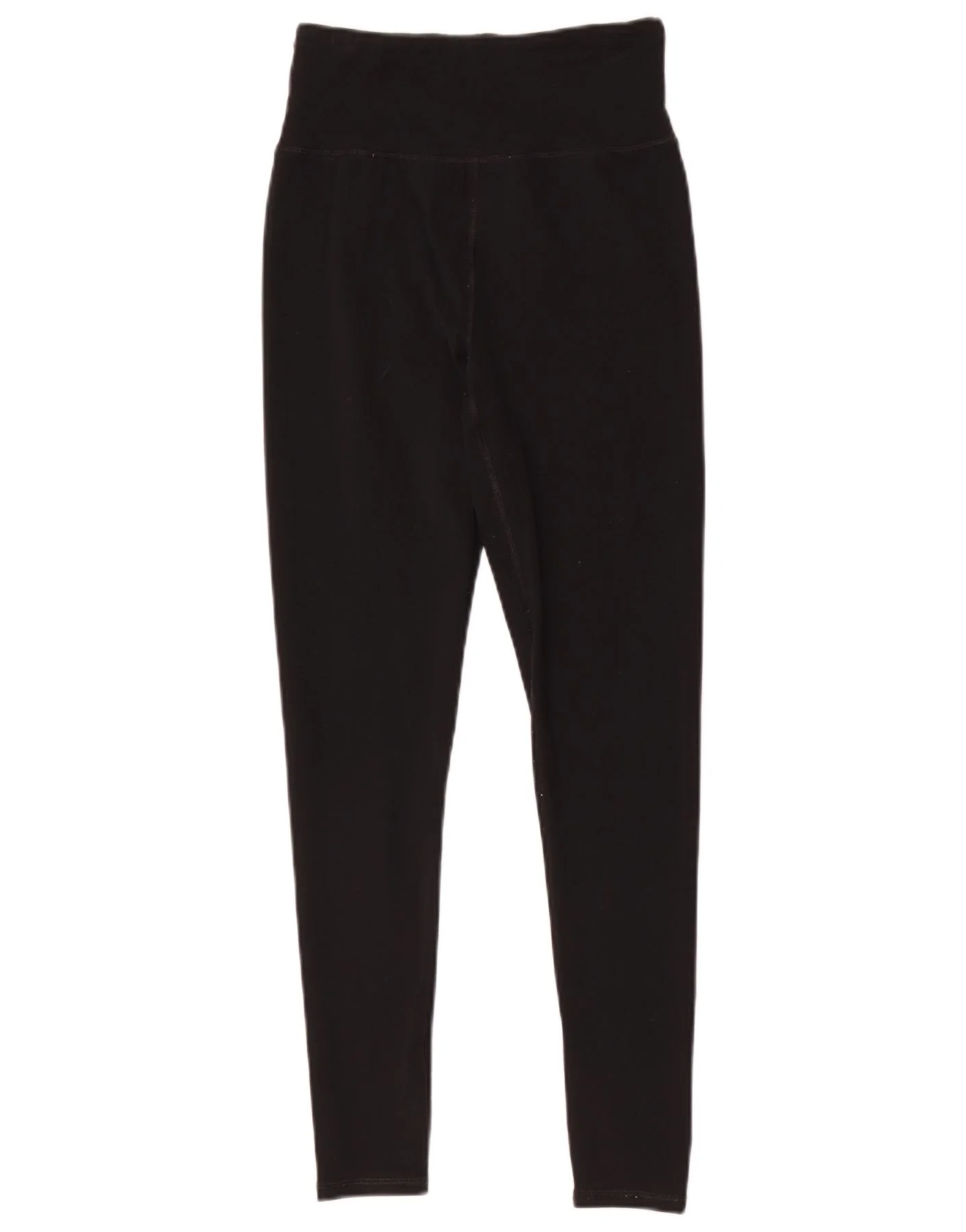 Superdry Womens Graphic Leggings UK 8 Small Black Cotton