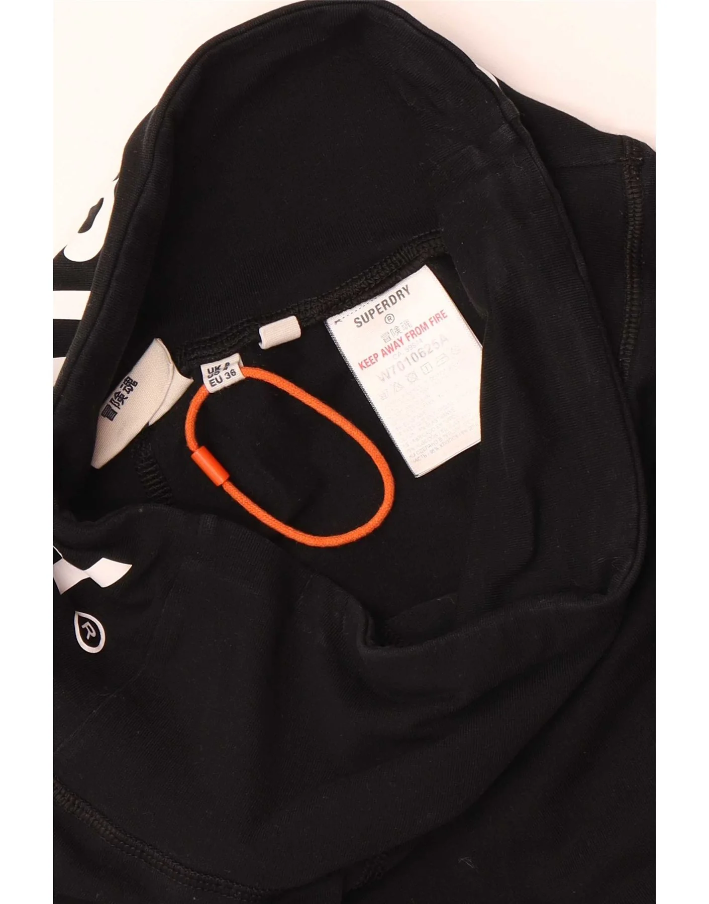 Superdry Womens Graphic Leggings UK 8 Small Black Cotton - Image 3