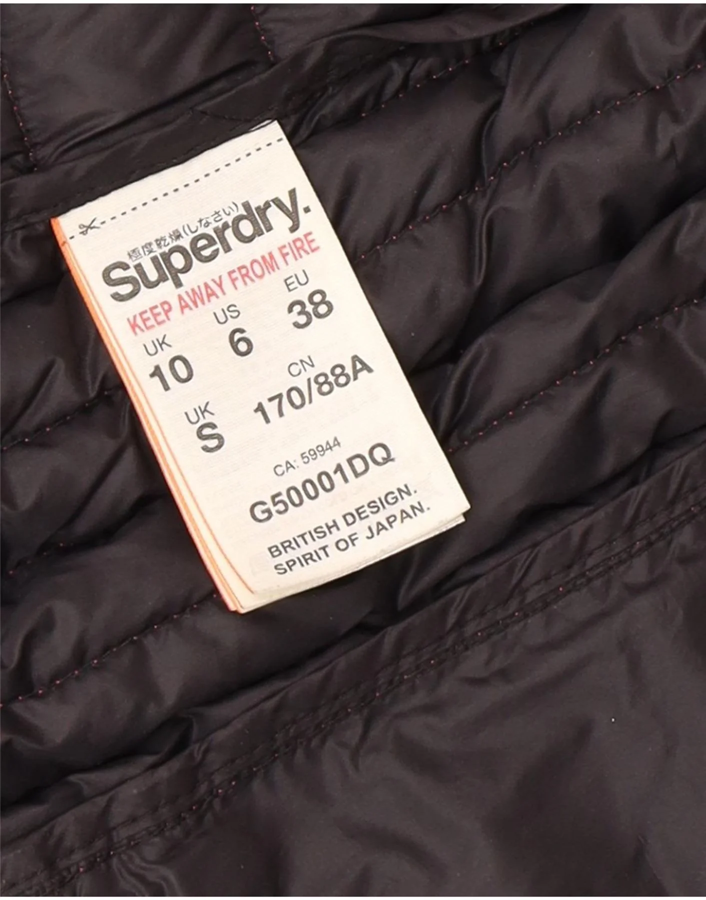 Superdry Womens Hooded Padded Jacket UK 10 Small Pink Nylon - Image 5